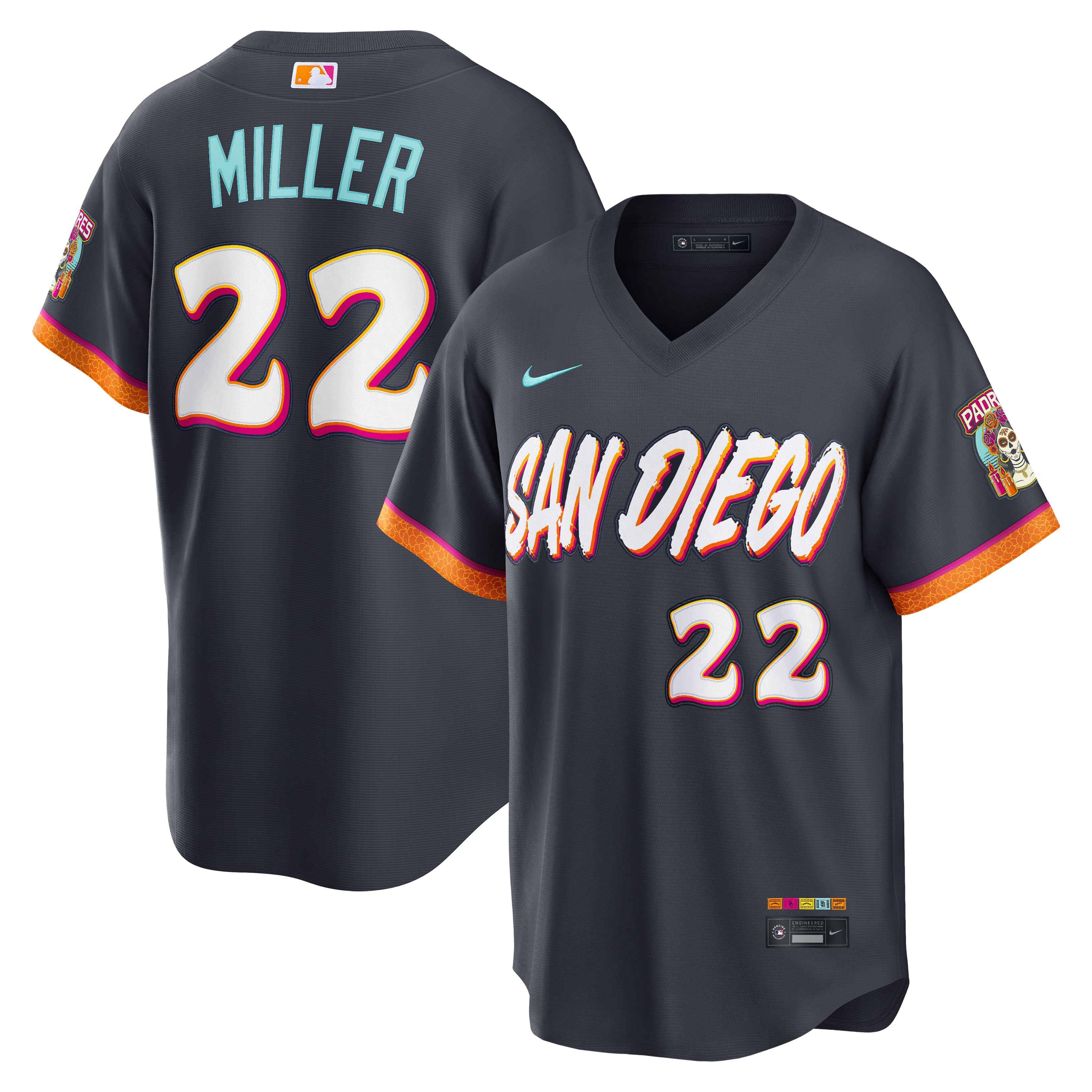 Maillot Nike Mason Miller Obsidian San Diego Padres 2026 City Connect Stadium pour homme