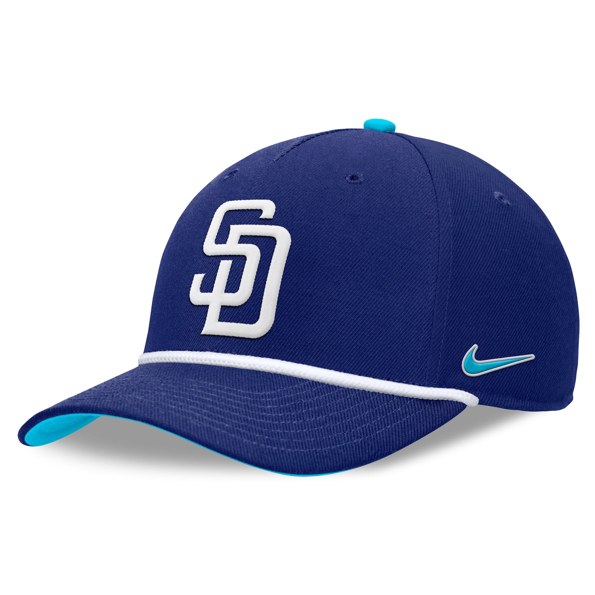 Casquette ajustable Nike Royal San Diego Padres Rise pour homme