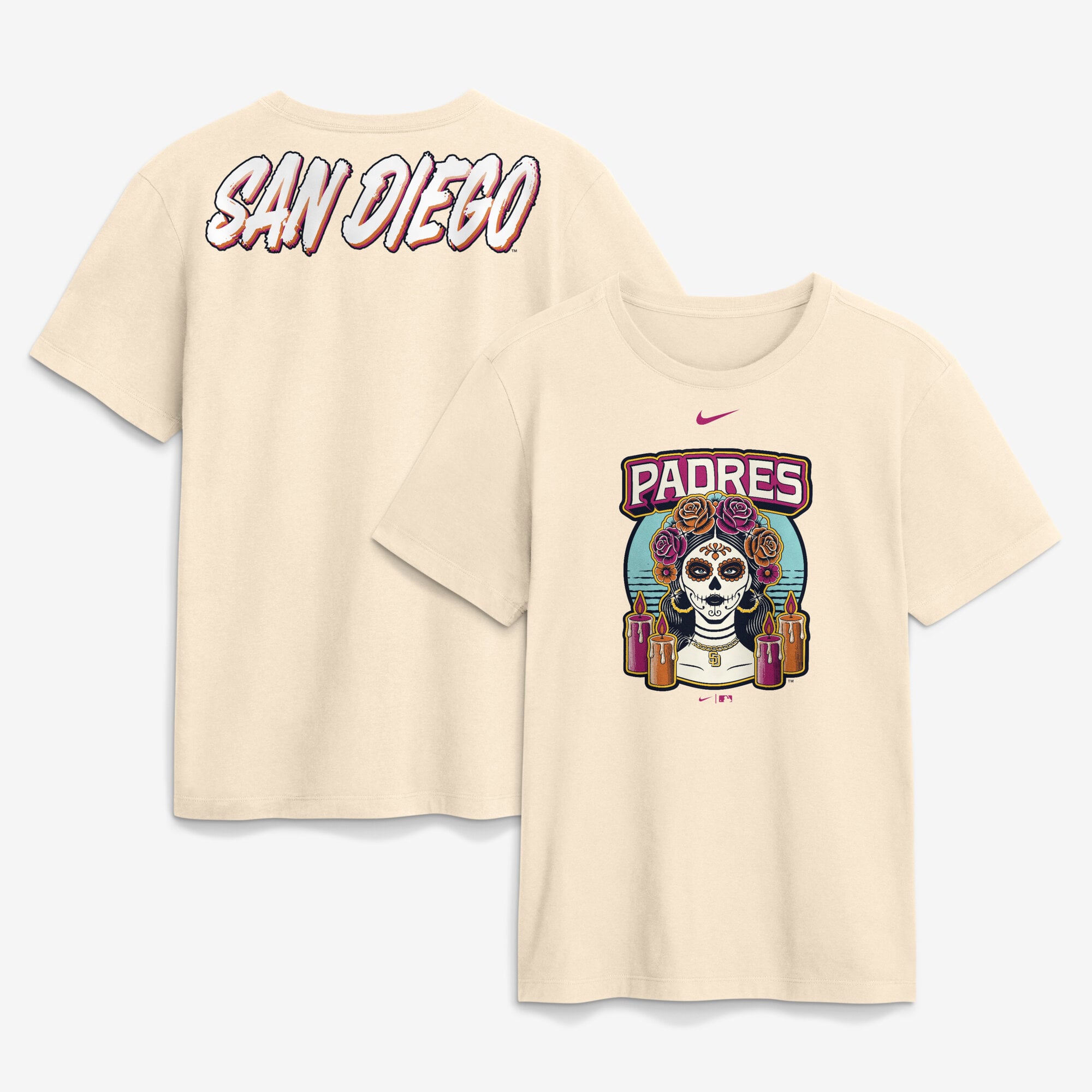 T-shirt Nike beige San Diego Padres City Connect Club pour homme
