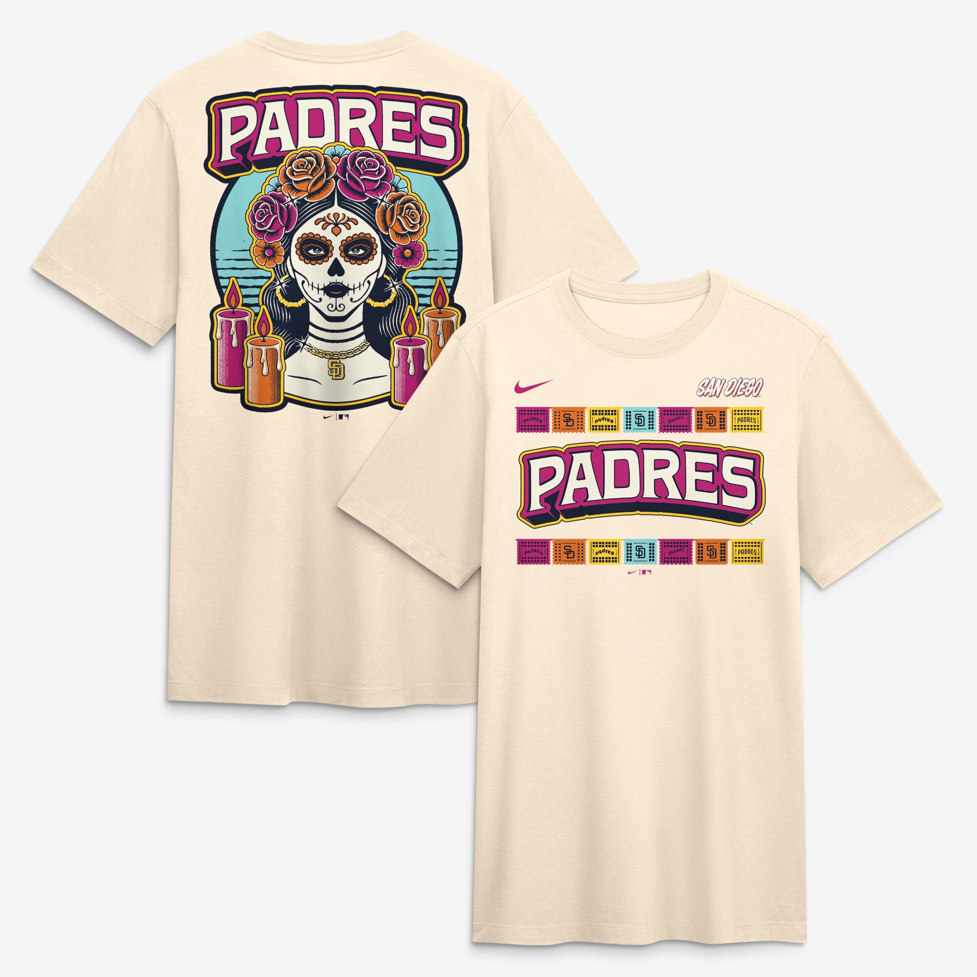 Men's Nike Tan San Diego Padres City Connect Legacy Tri-Blend T-Shirt