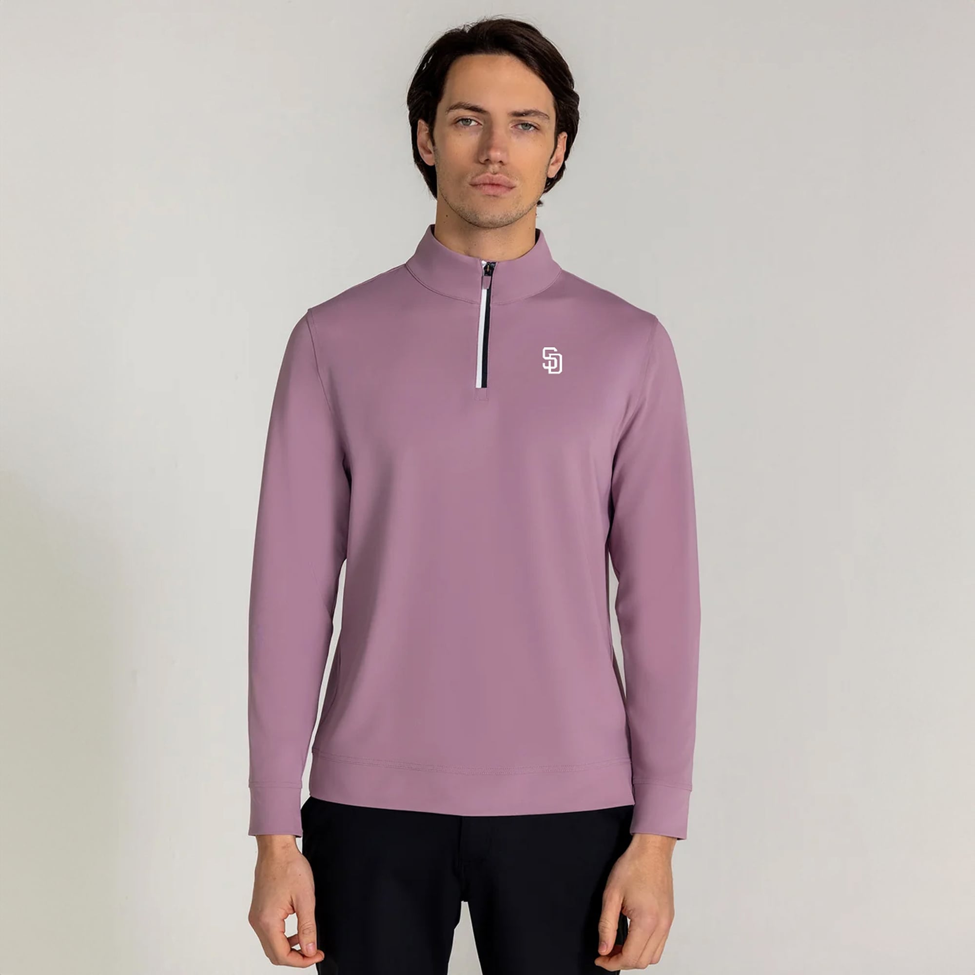 Pull à col zippé Redvanly violet San Diego Padres pour homme