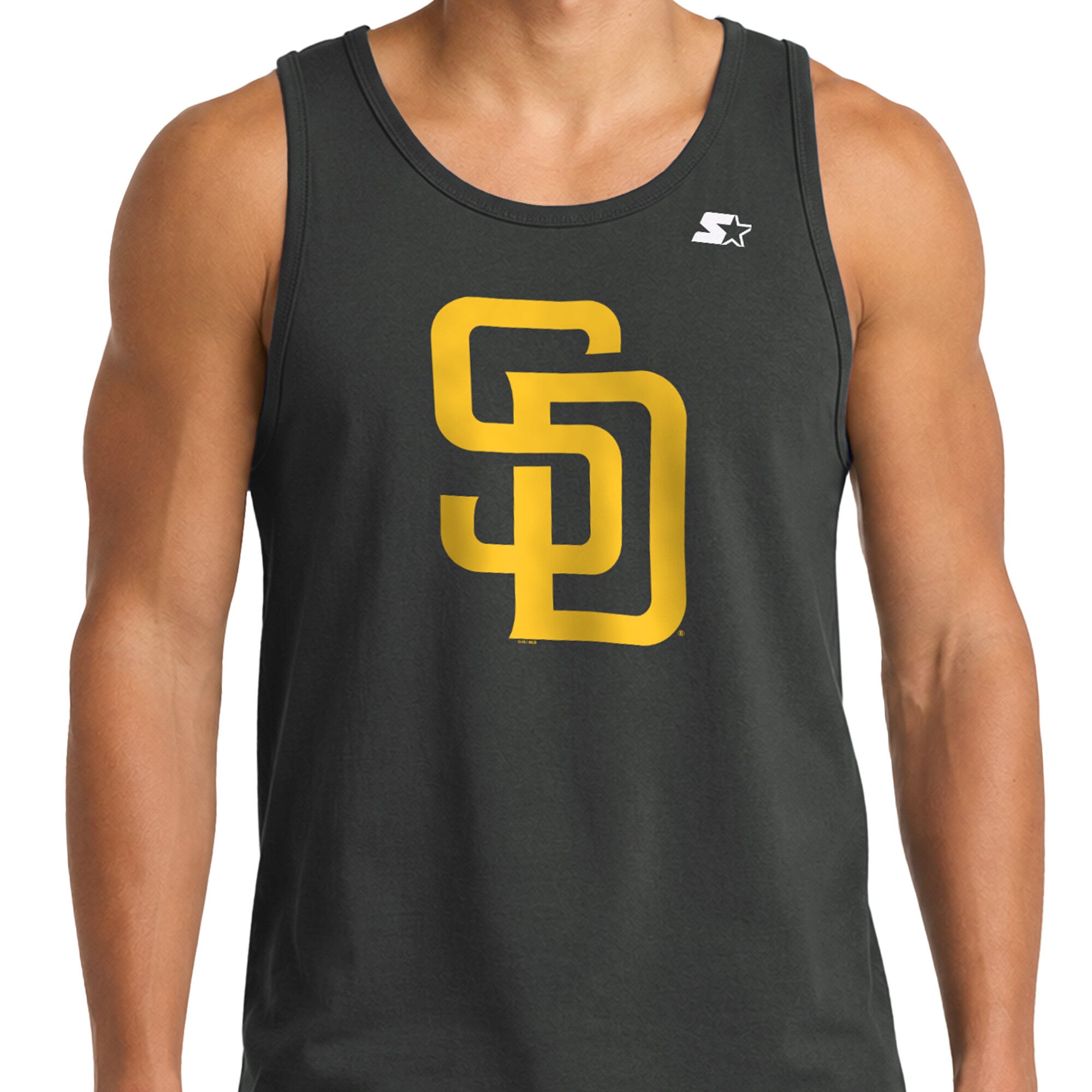 Débardeur noir Starter San Diego Padres pour homme
