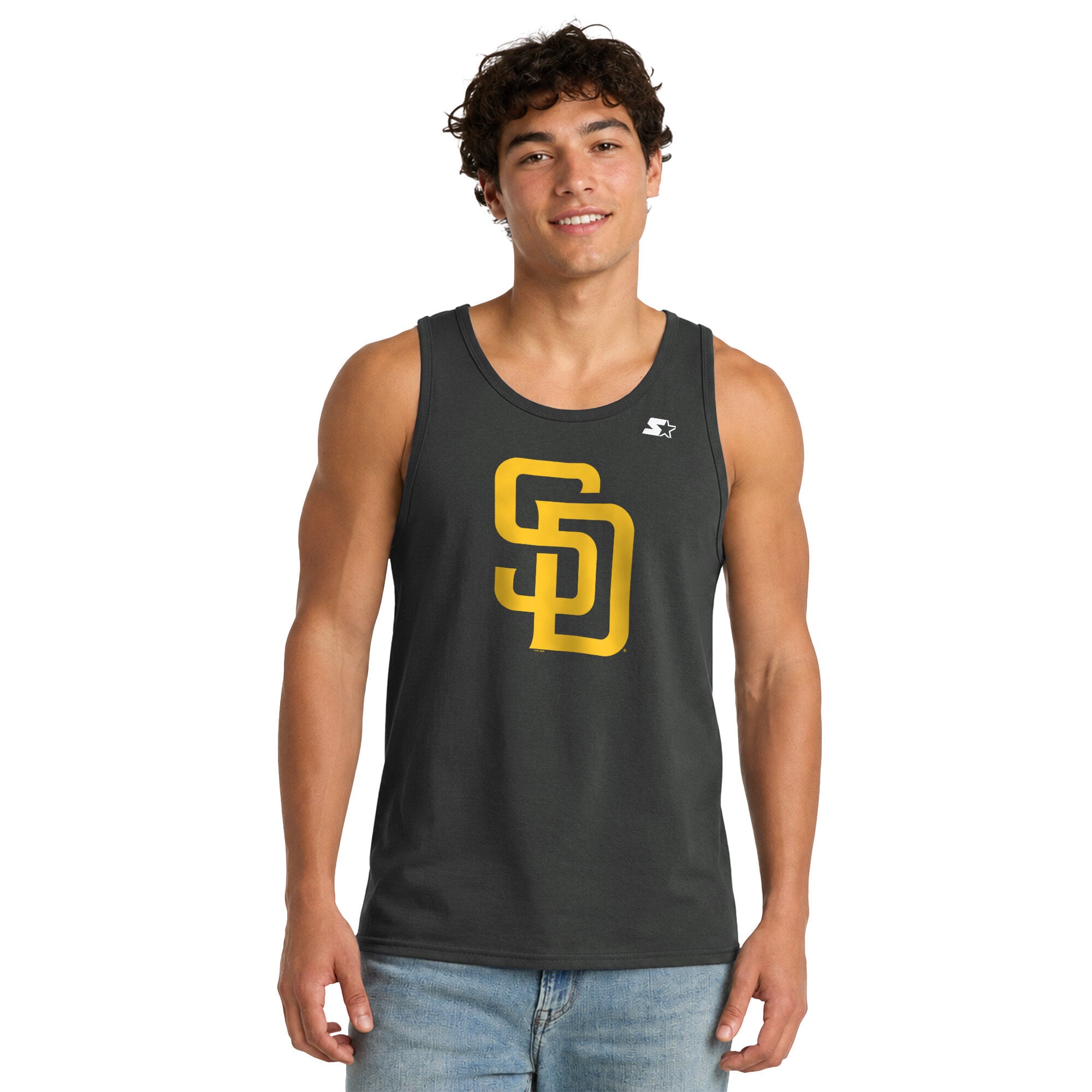 Débardeur noir Starter San Diego Padres pour homme