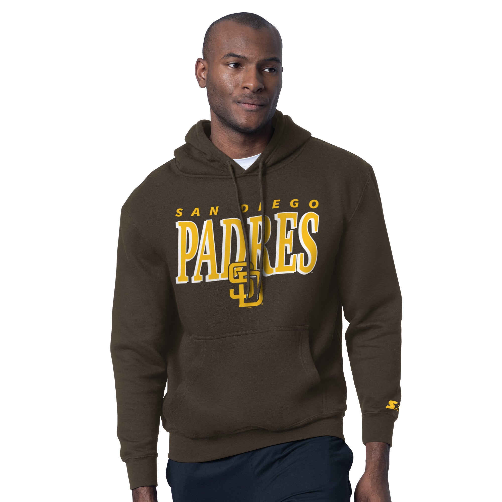 Ensemble sweat à capuche et t-shirt marron Starter avec logo des Padres de San Diego (homme)