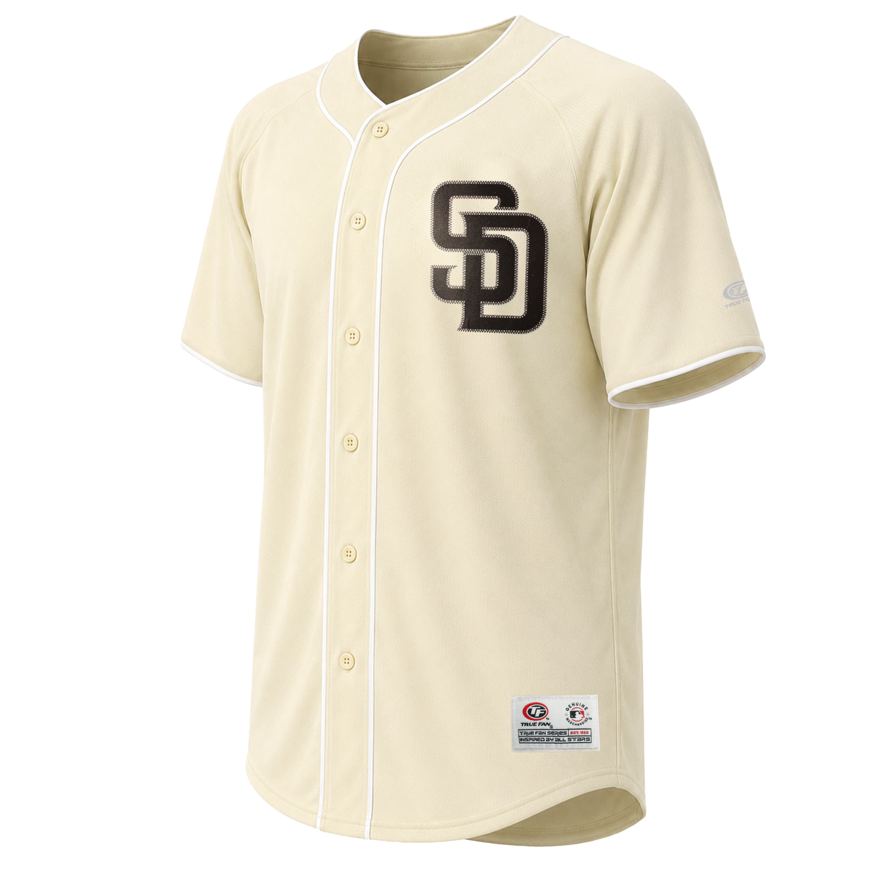 Men's Stitches Cream San Diego Padres Fashion Jersey