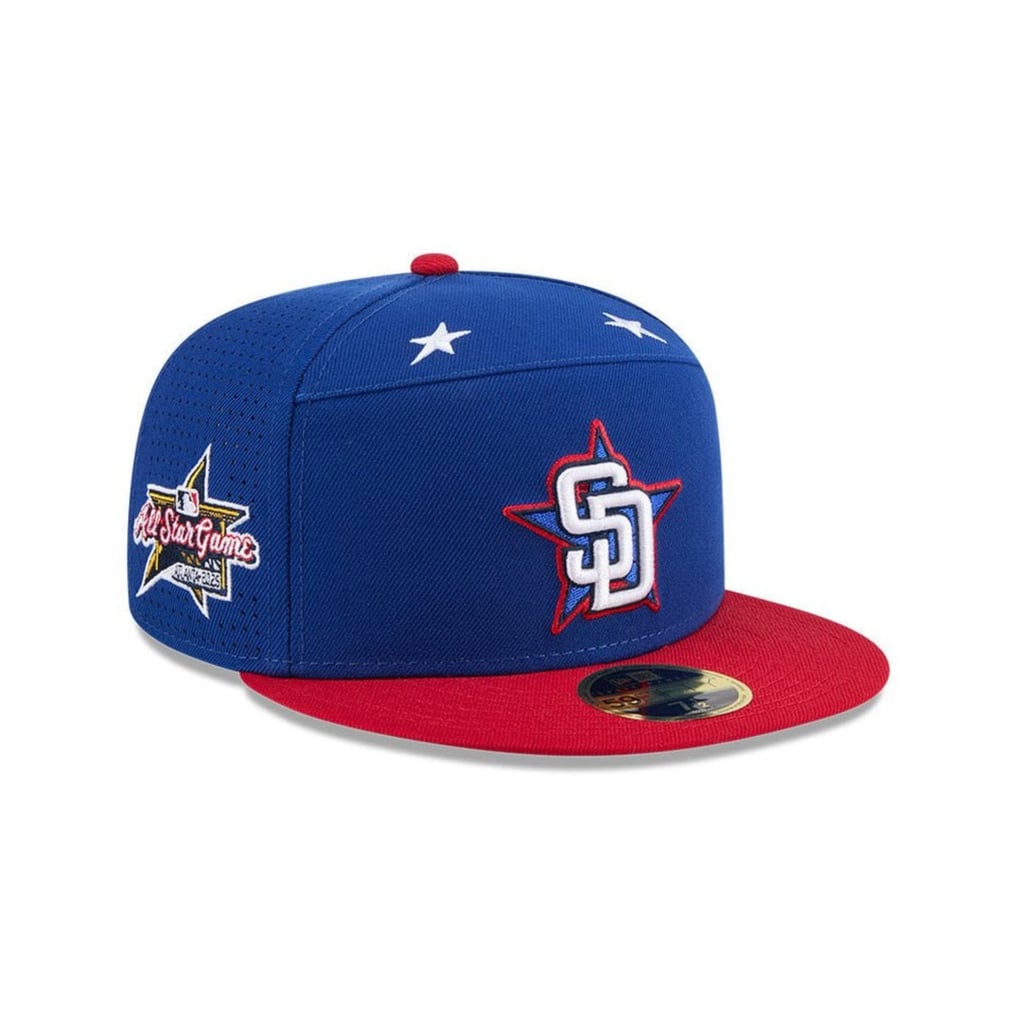 New era 青 パドレス キャップ ニューエラ パドレス July 4th 2025 独立記念日 59FIFTY オンフィールド キャップ 帽子 ライトブルー