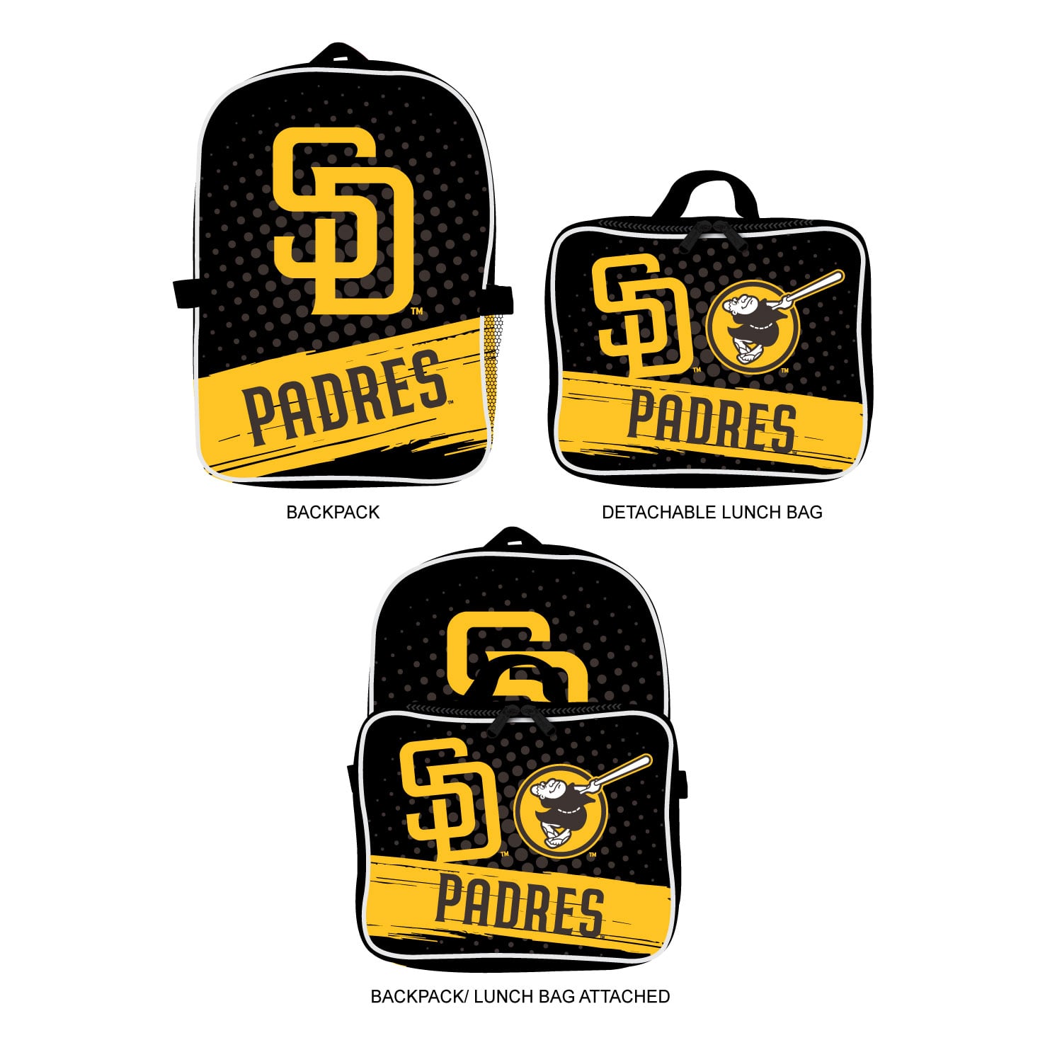 Ensemble sac à dos et boîte à lunch MOJO San Diego Padres (2 pièces)
