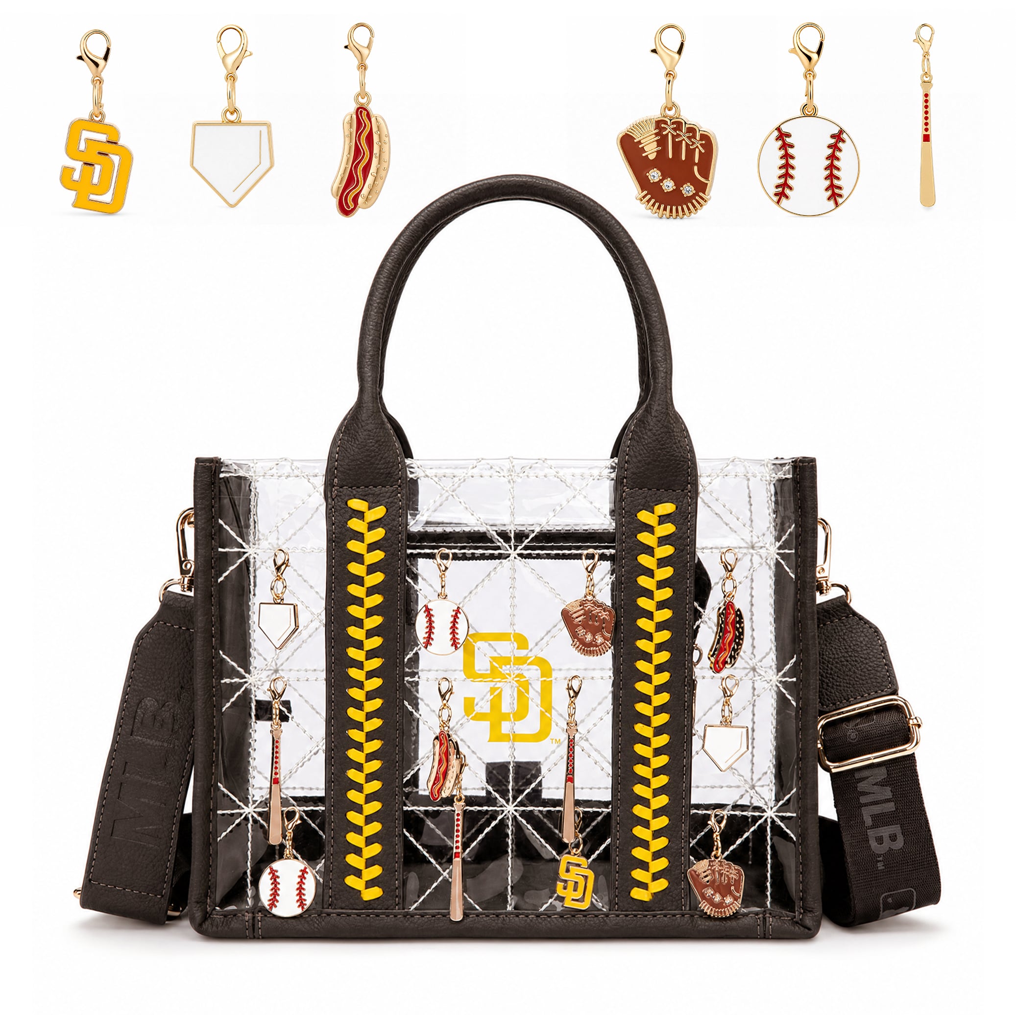 Montana West San Diego Padres Charmed Whipstitch Tote