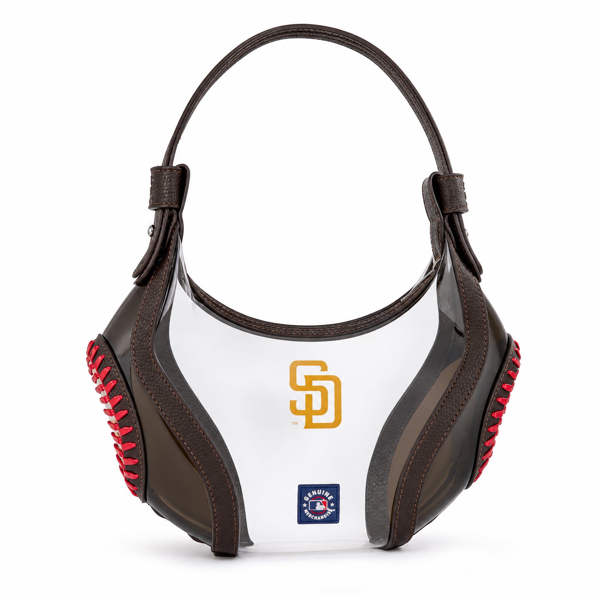 Montana West San Diego Padres Clear Slouchy Shoulder Bag
