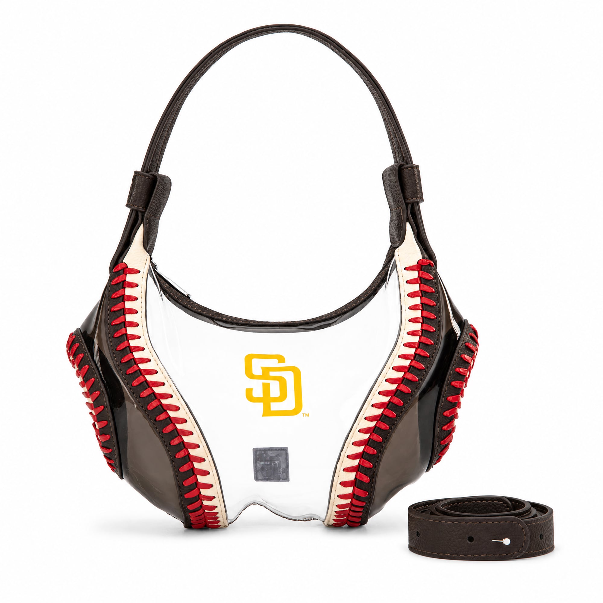 Montana West San Diego Padres Clear Slouchy Shoulder Bag
