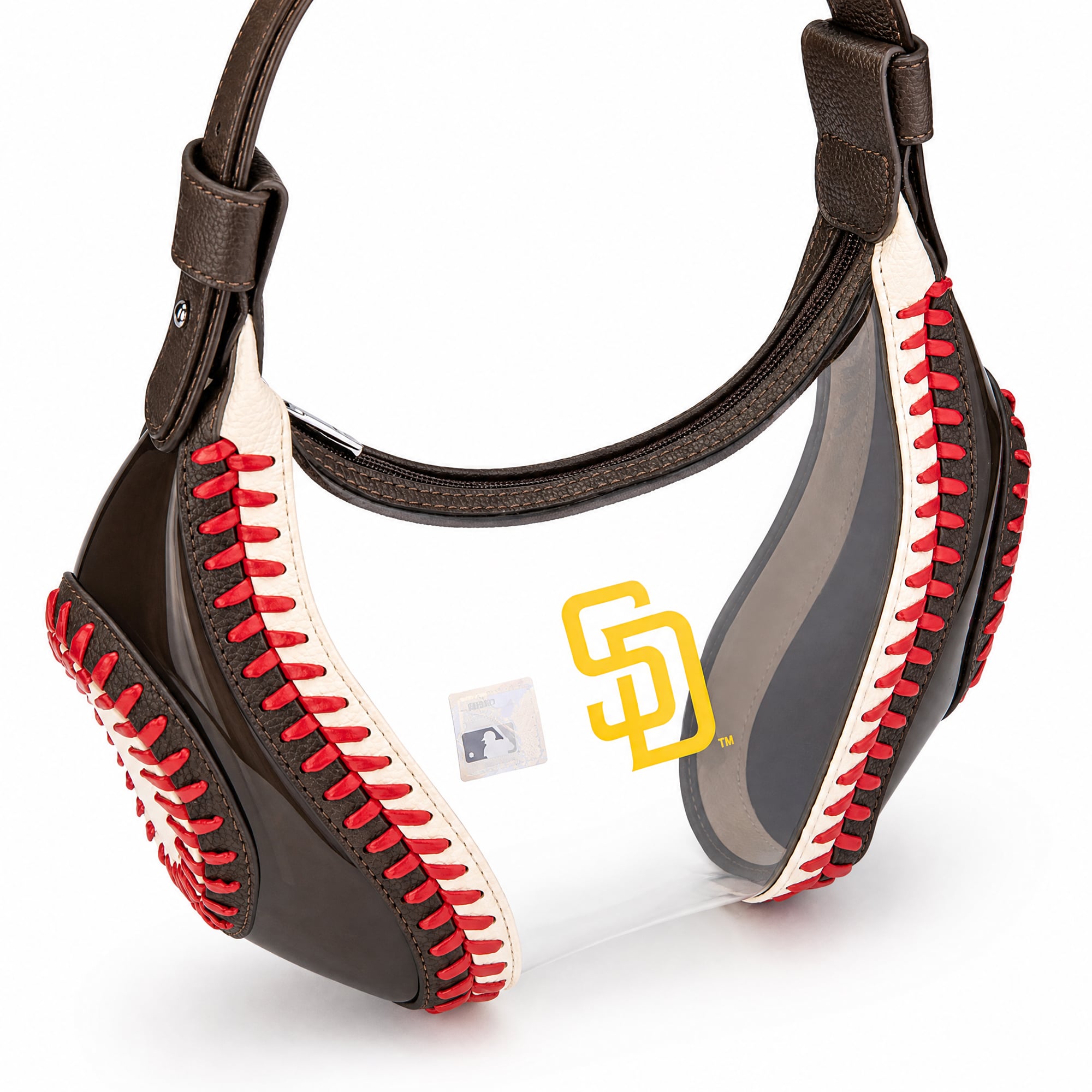 Montana West San Diego Padres Clear Slouchy Shoulder Bag