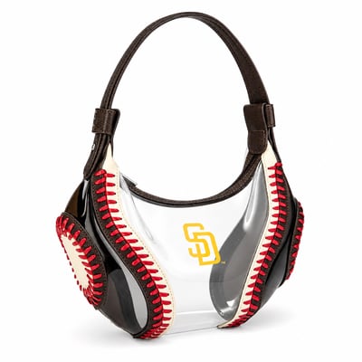 San Diego Padres Montana West Clear Slouchy Shoulder Bag
