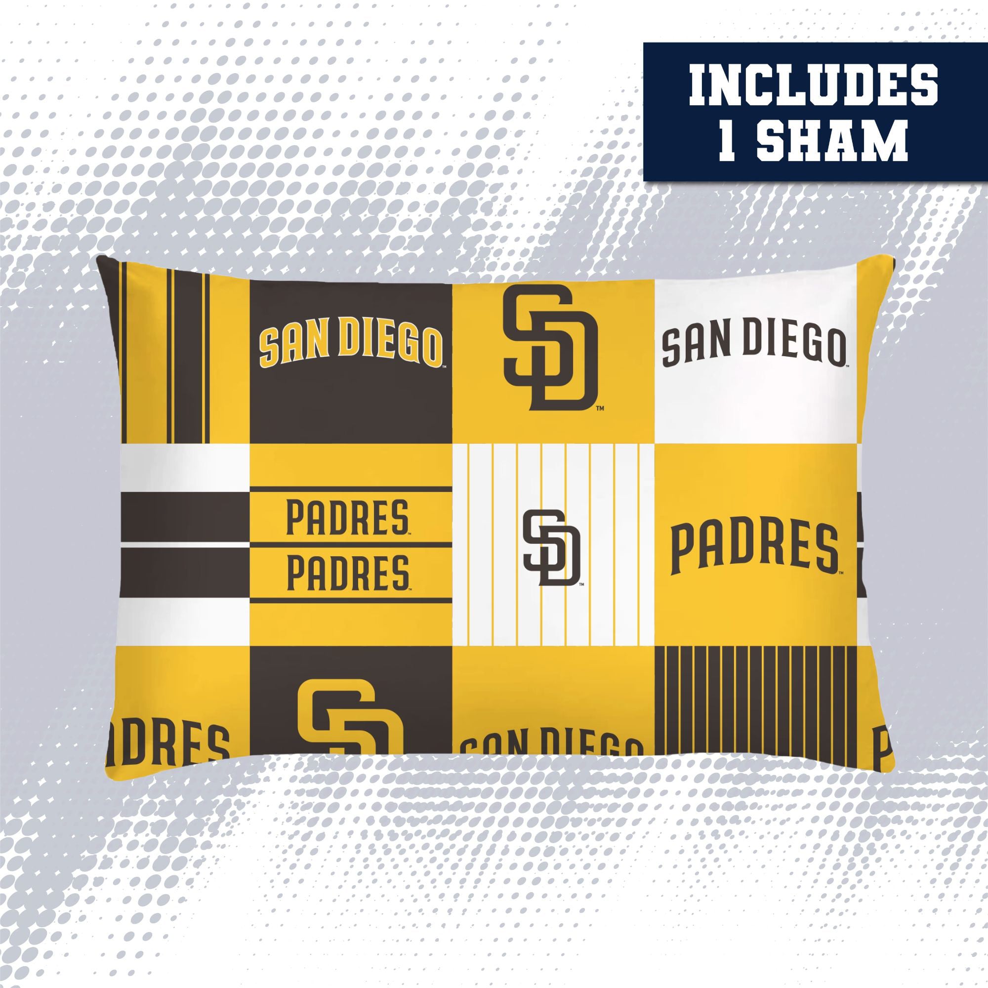 Pegasus San Diego Padres Patchwork Plaid Two-Piece Twin/Twin XL Bed in a Bag Set