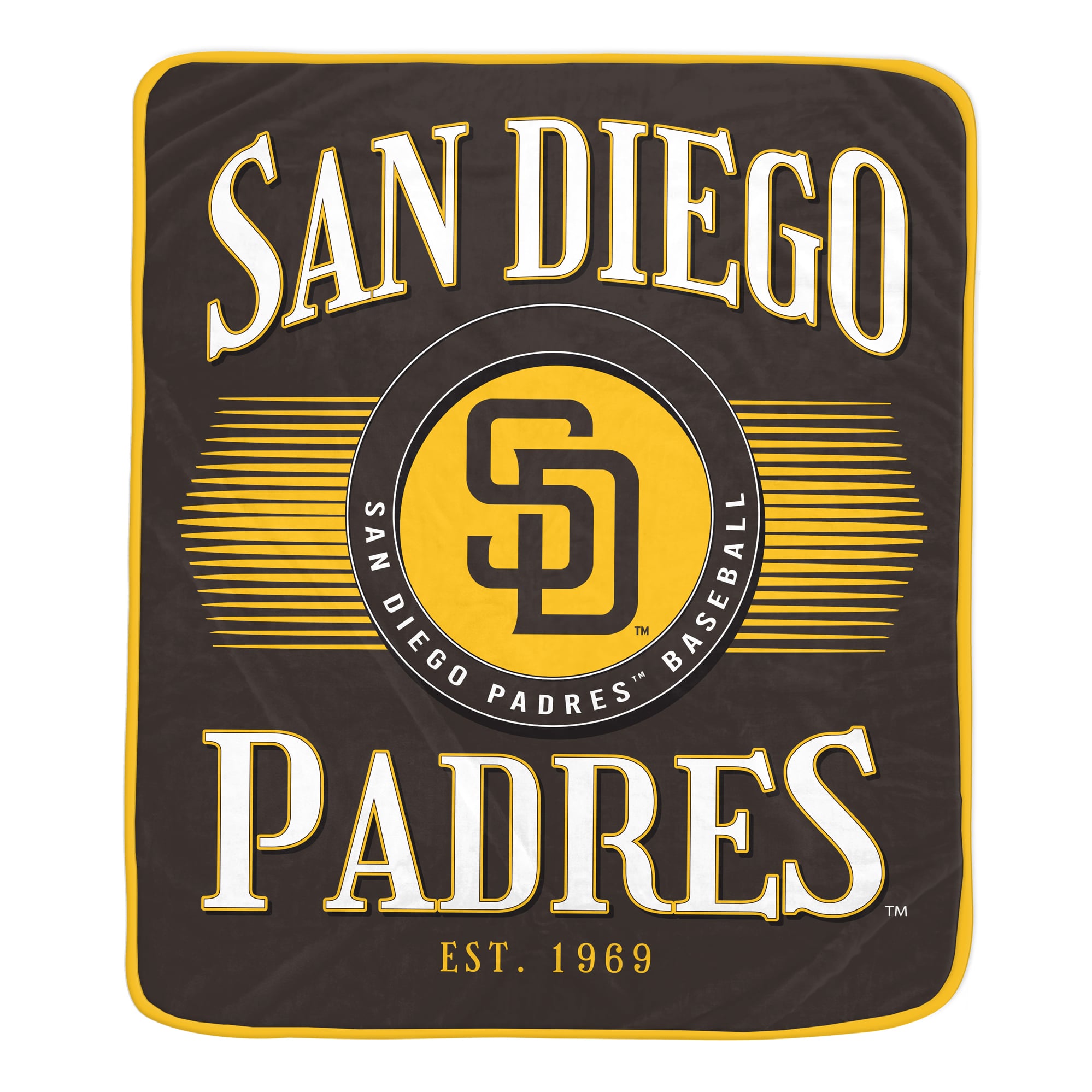 Pegasus San Diego Padres Spotlight Arch 60" x 70" Ultra Soft Throw Blanket