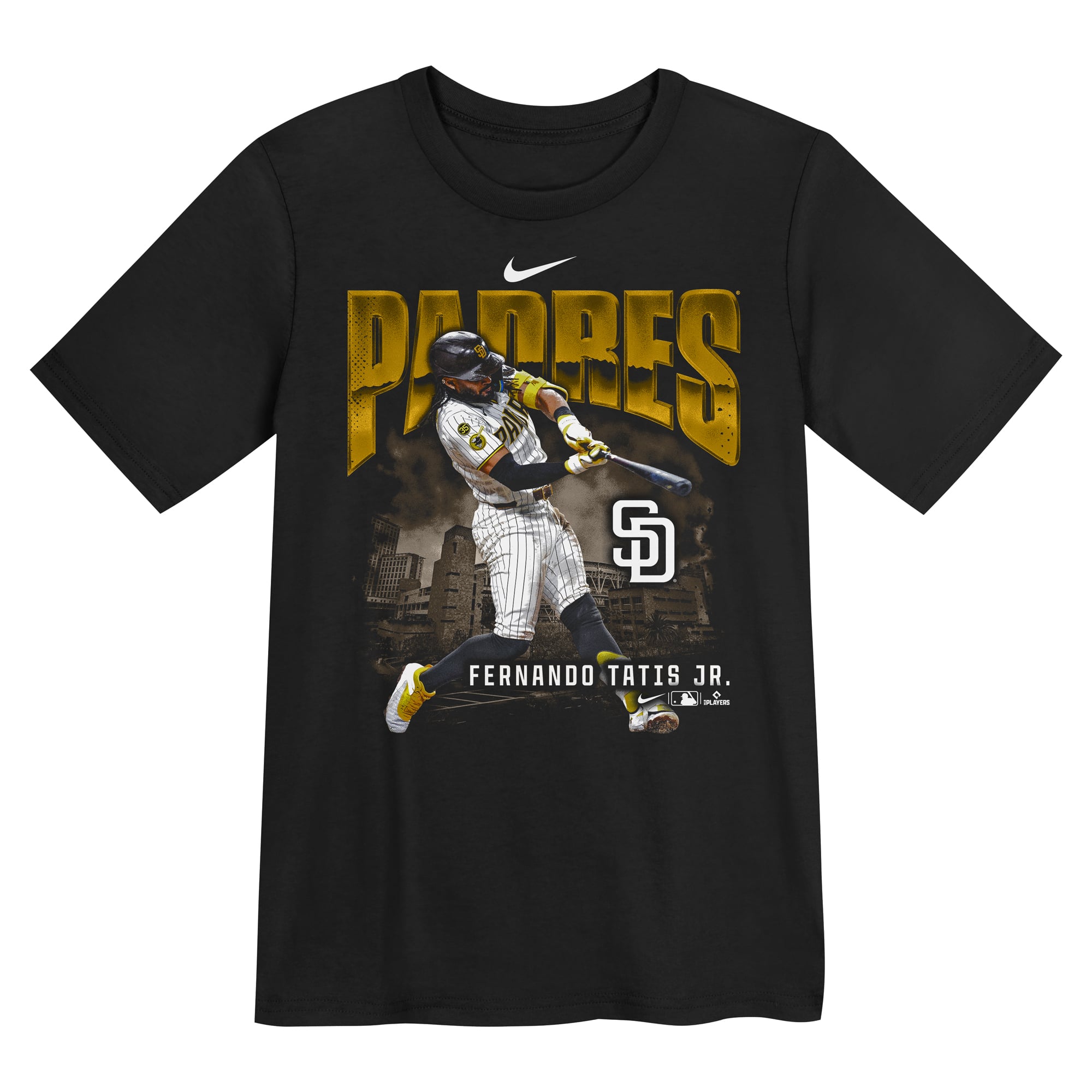 Preschool Nike Fernando Tatis Jr. Black San Diego Padres Oversized Action T-Shirt