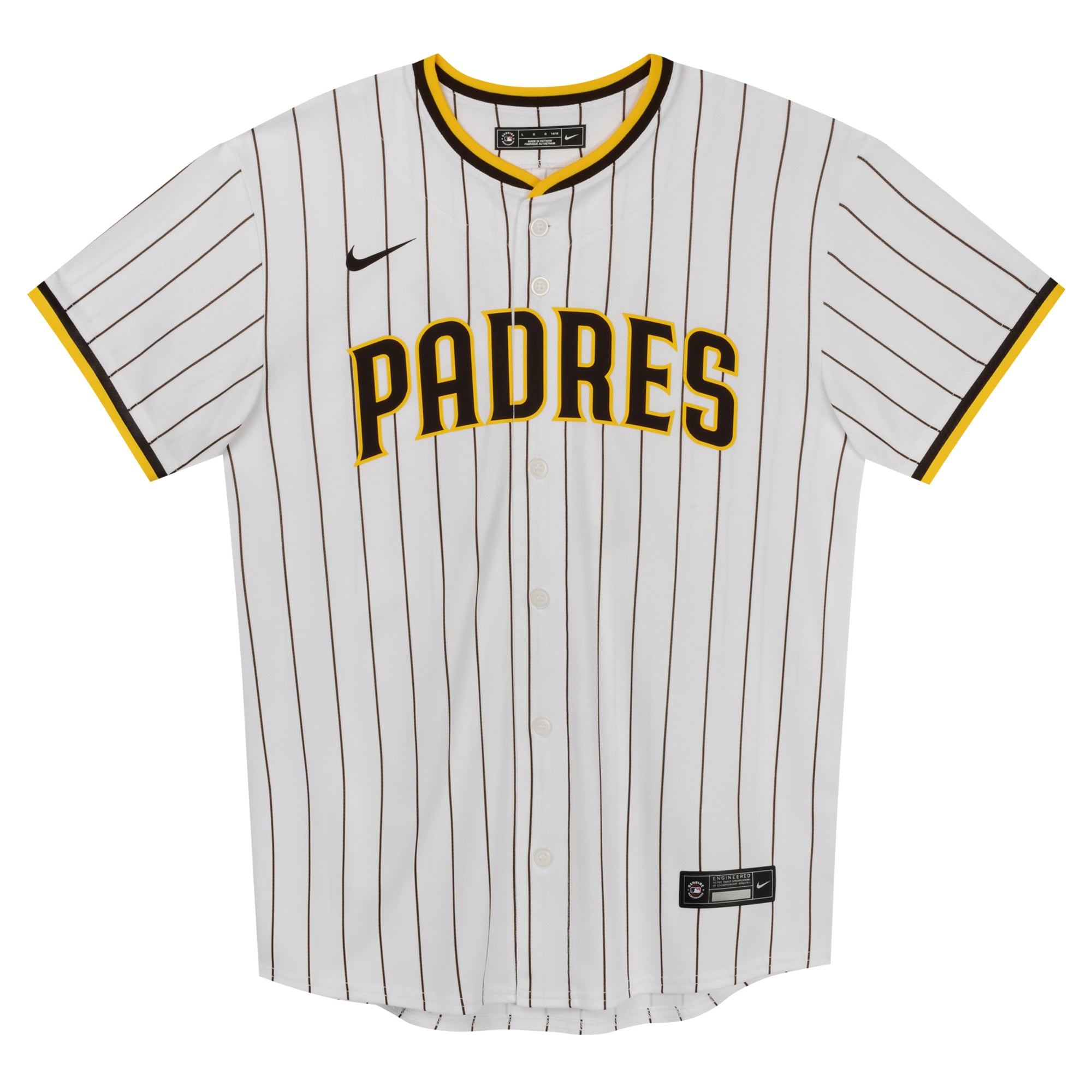Maillot de match à domicile Nike Manny Machado blanc des Padres San Diego pour enfants d'âge préscolaire