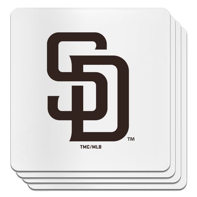 San Diego Padres The Memory Company Square Ceramic Coaster Set