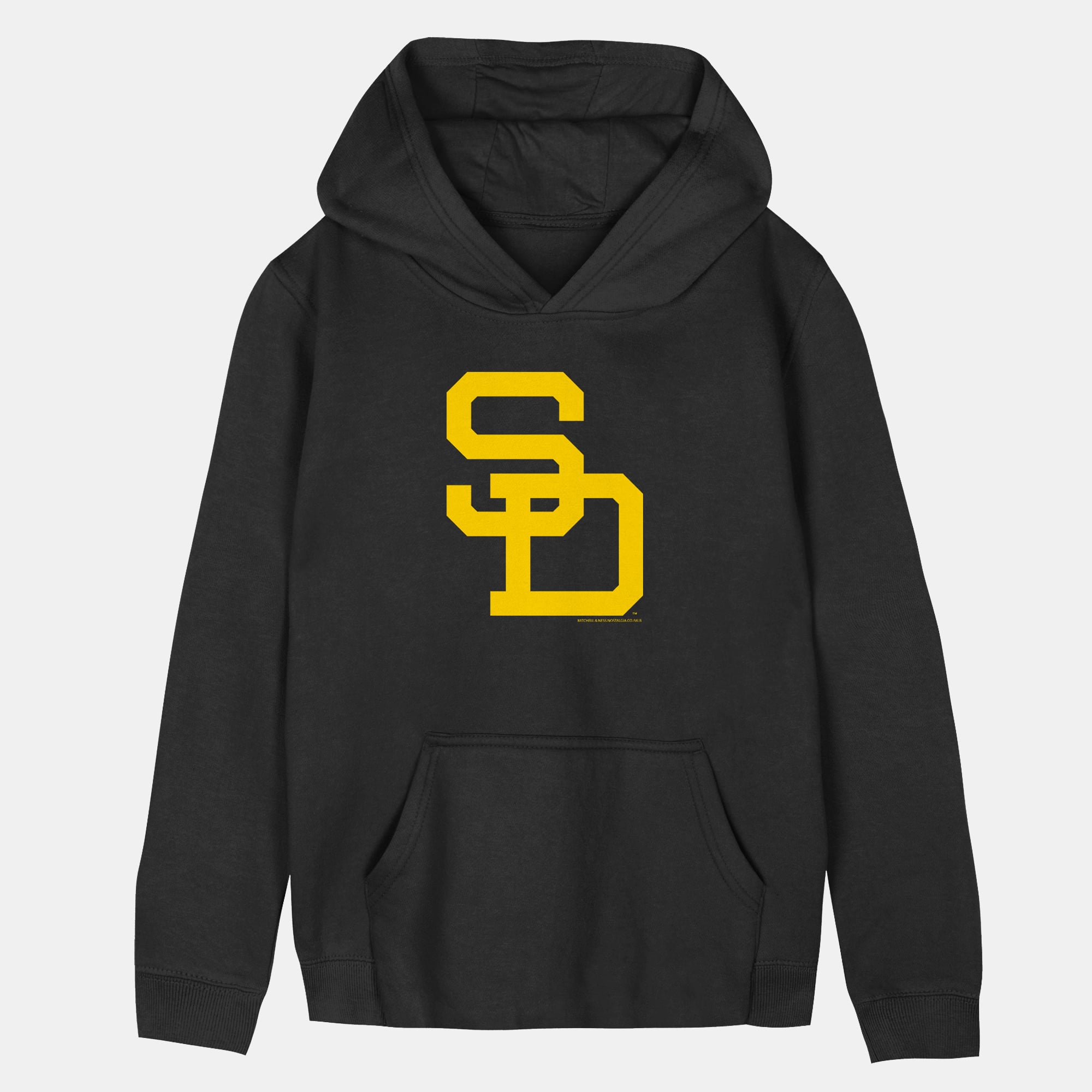 Toddler Mitchell & Ness Black San Diego Padres Retro Logo Hoodie