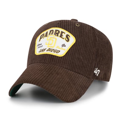 San Diego Padres '47 Unisex Accordia Corduroy MVP Adjustable Hat - Brown