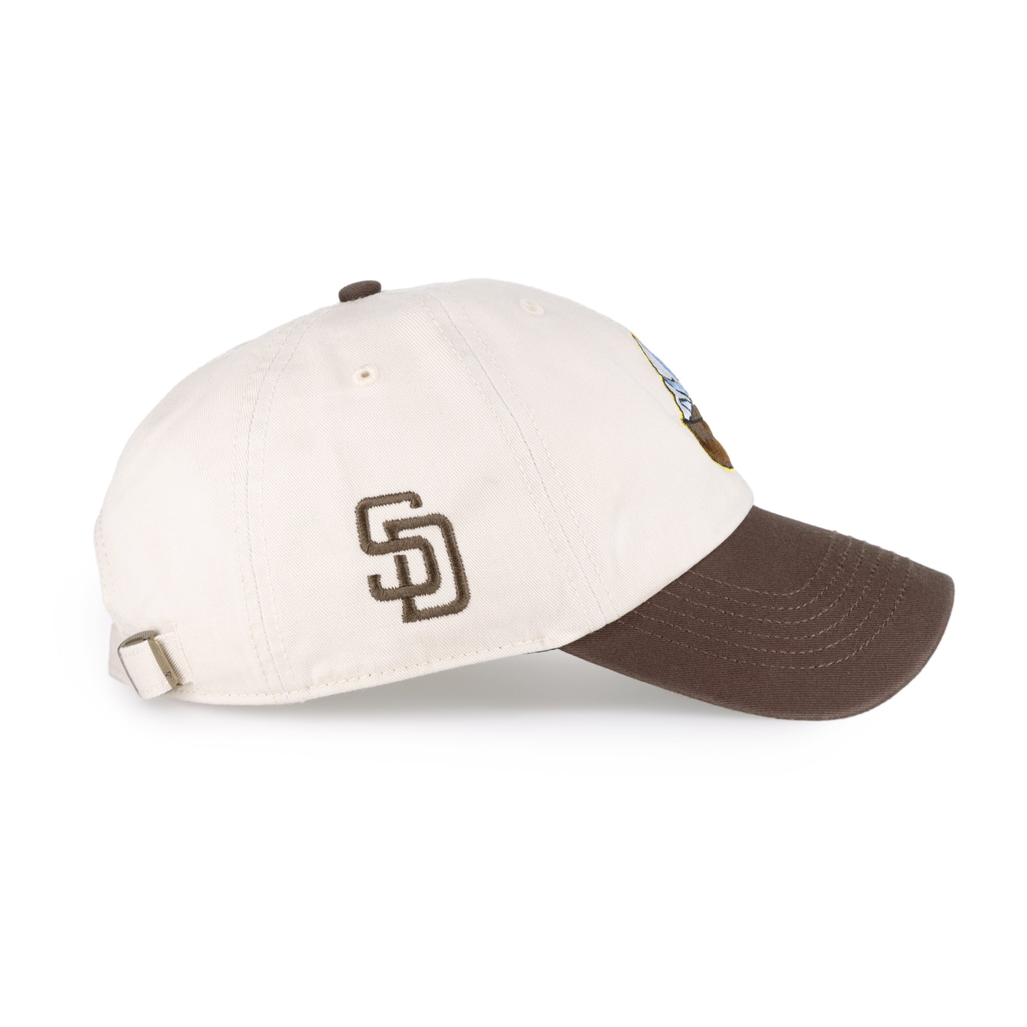 Unisex '47 Natural San Diego Padres Single Swirl Ice Cream Helmet 2.0 Clean Up Adjustable Hat