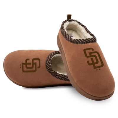 San Diego Padres ISlide Unisex Tonal Logo Mission Slippers - Tan
