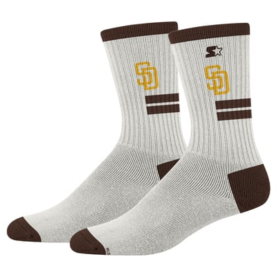  San Diego Padres Starter Unisex Premiere Cushioned Crew Socks - Cream
