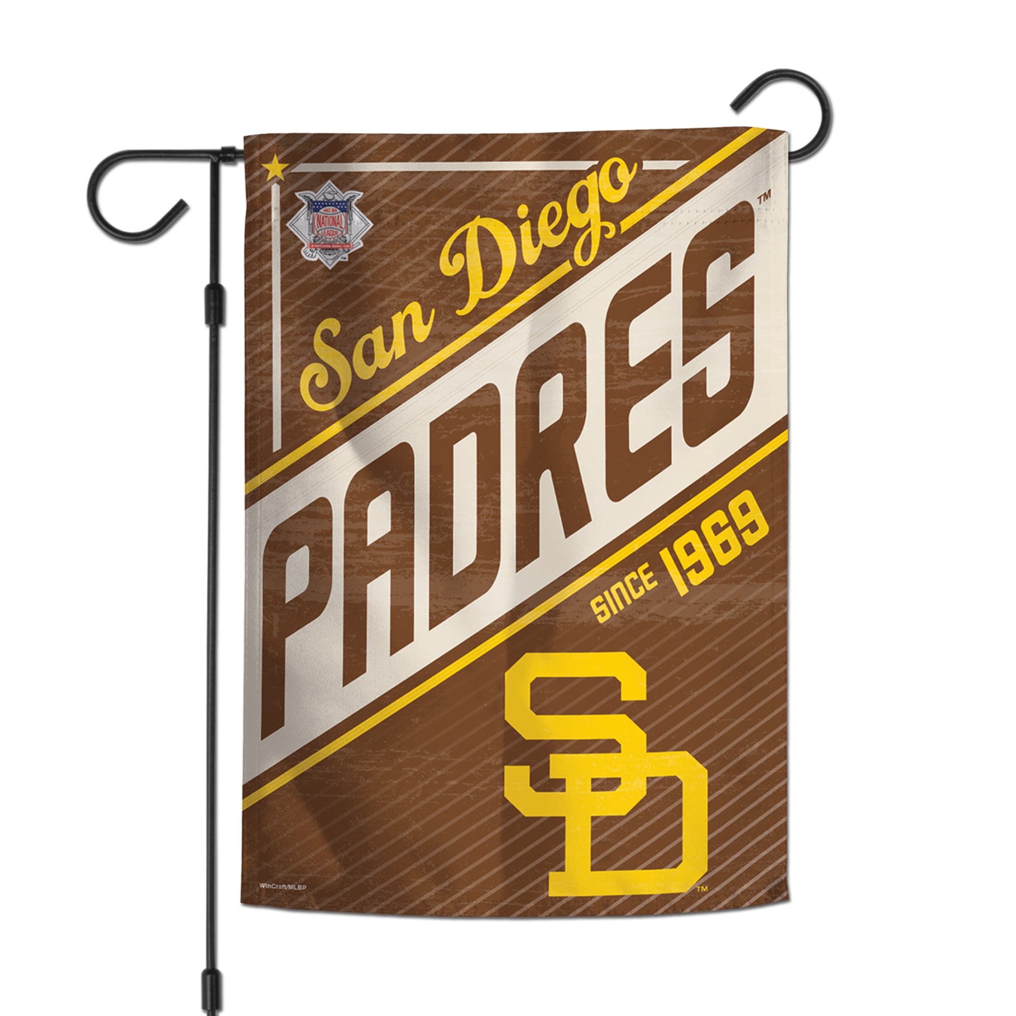 Drapeau de jardin double face WinCraft San Diego Padres, collection Cooperstown, 30,5 x 45,7 cm