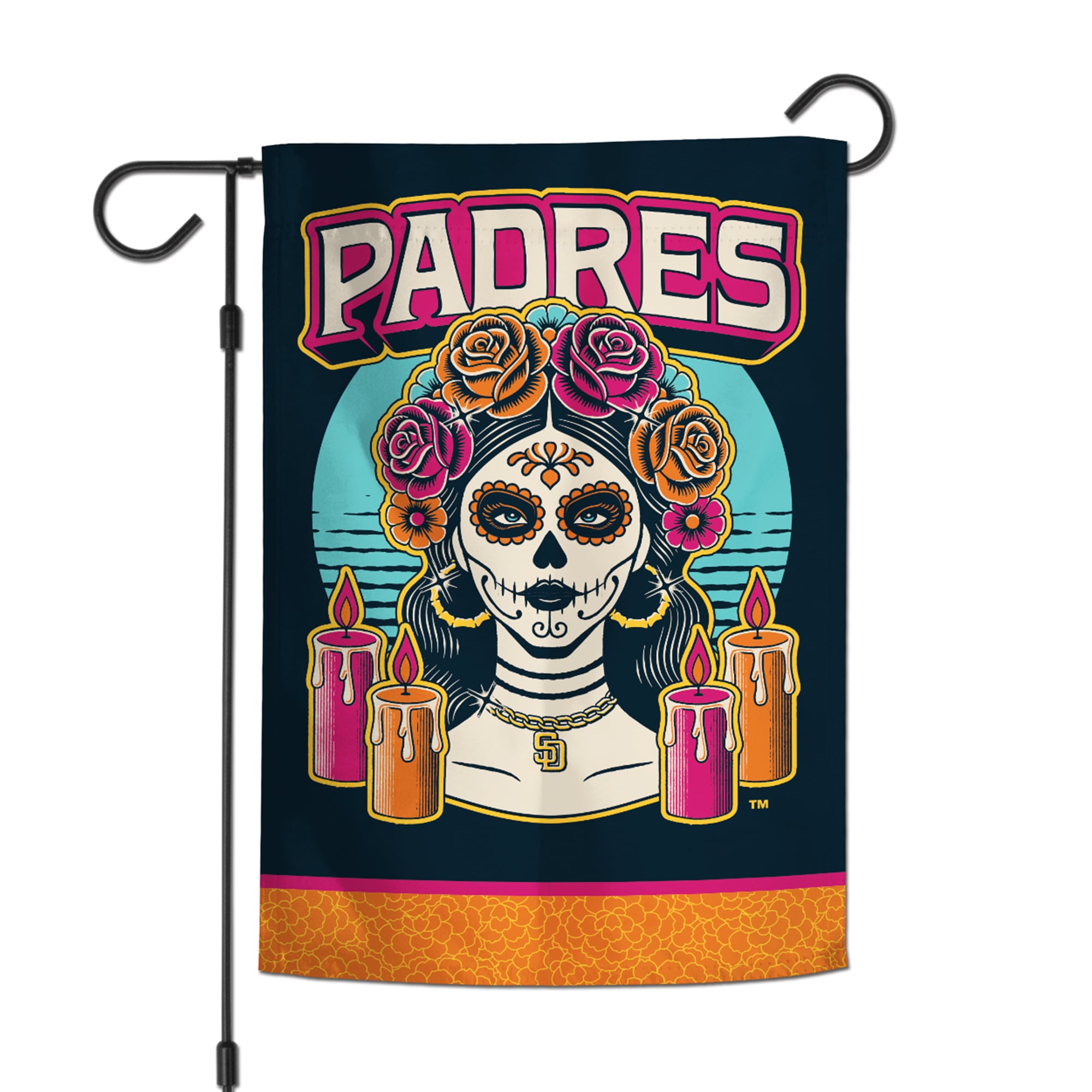 Drapeau de jardin double face WinCraft San Diego Padres 2026 City Connect 12" x 18"