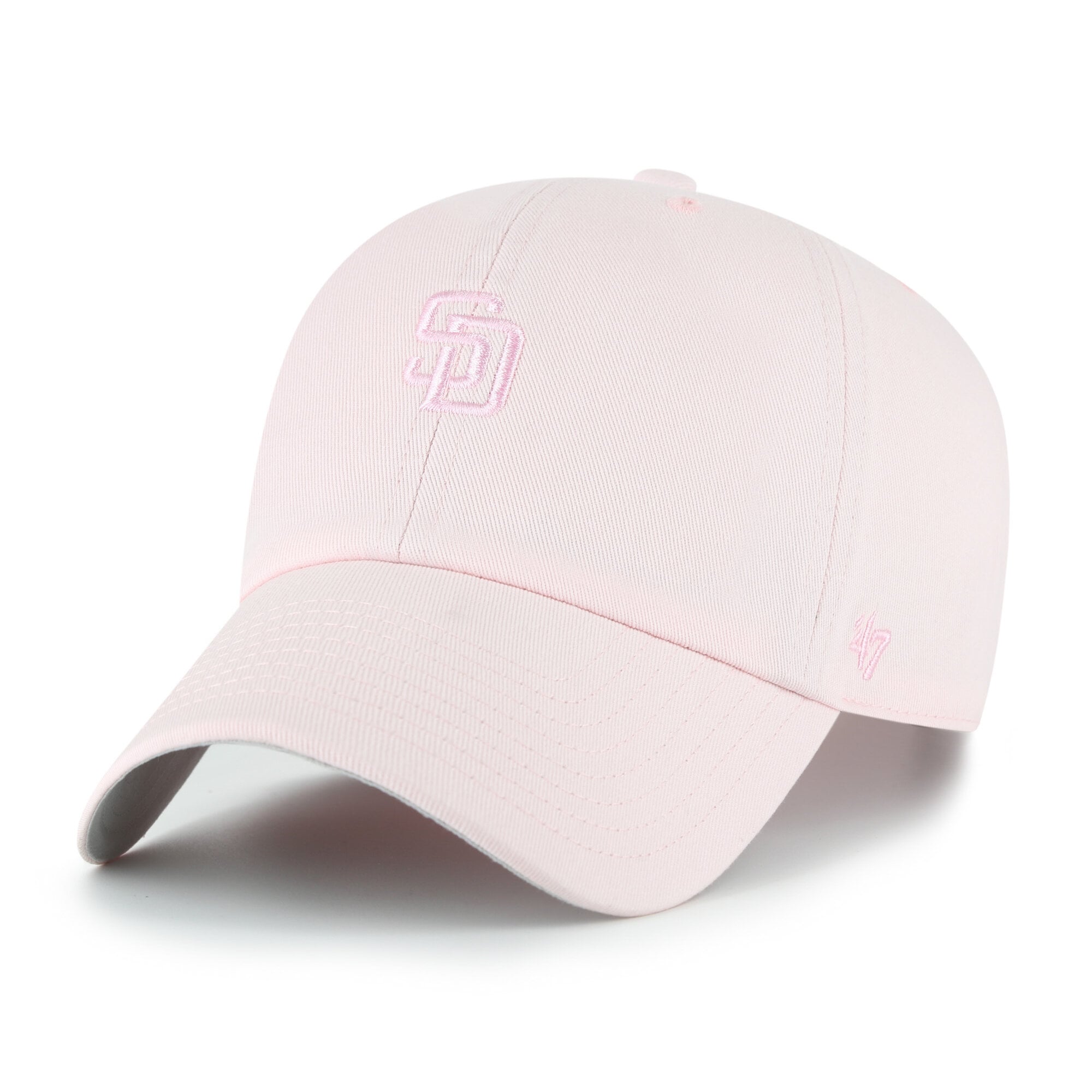 Women's '47 Light Pink San Diego Padres Pastel Clean Up Adjustable Hat