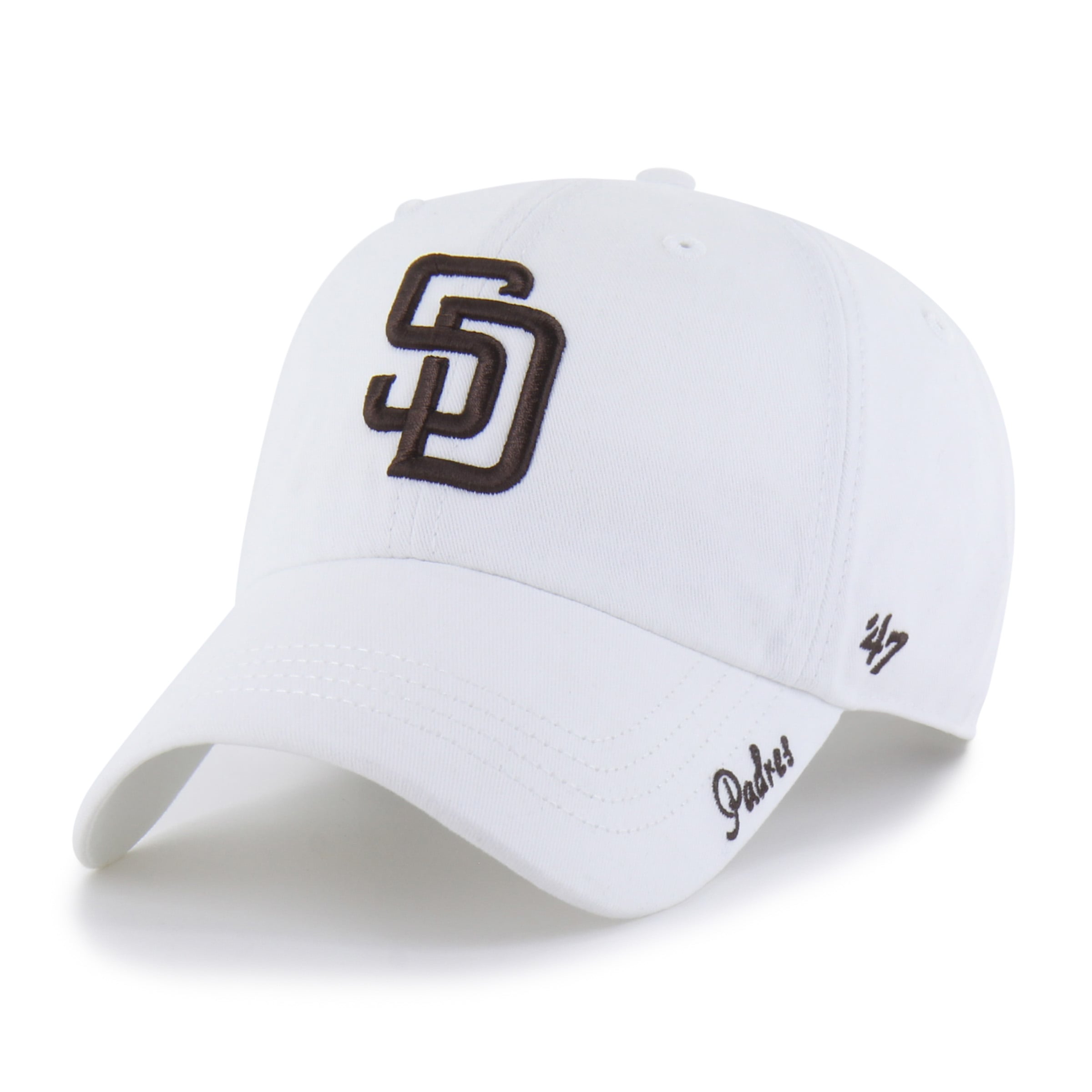 Casquette ajustable San Diego Padres Miata blanche n° 47 pour femme