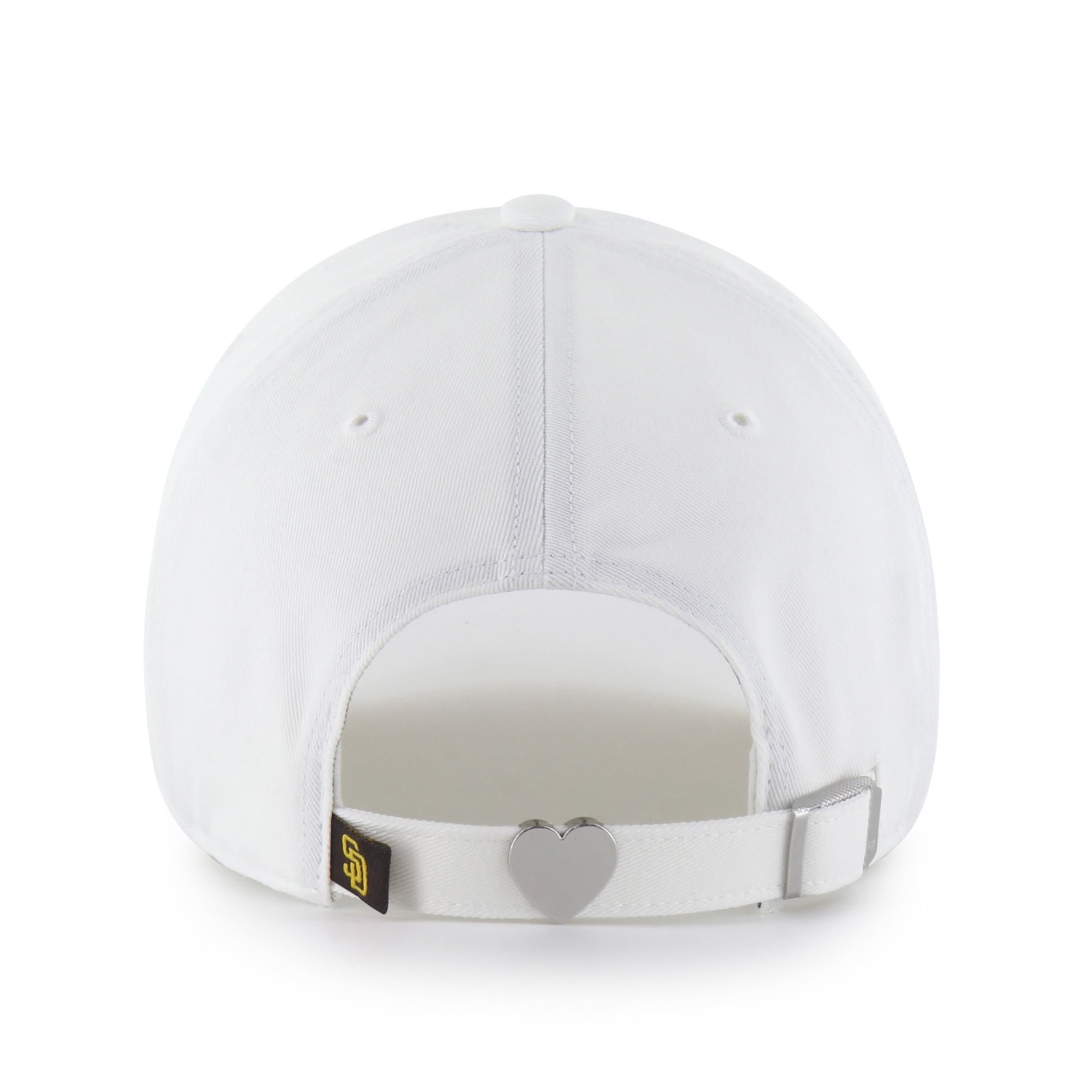 Women's '47 White San Diego Padres Trendy Script Clean Up Adjustable Hat
