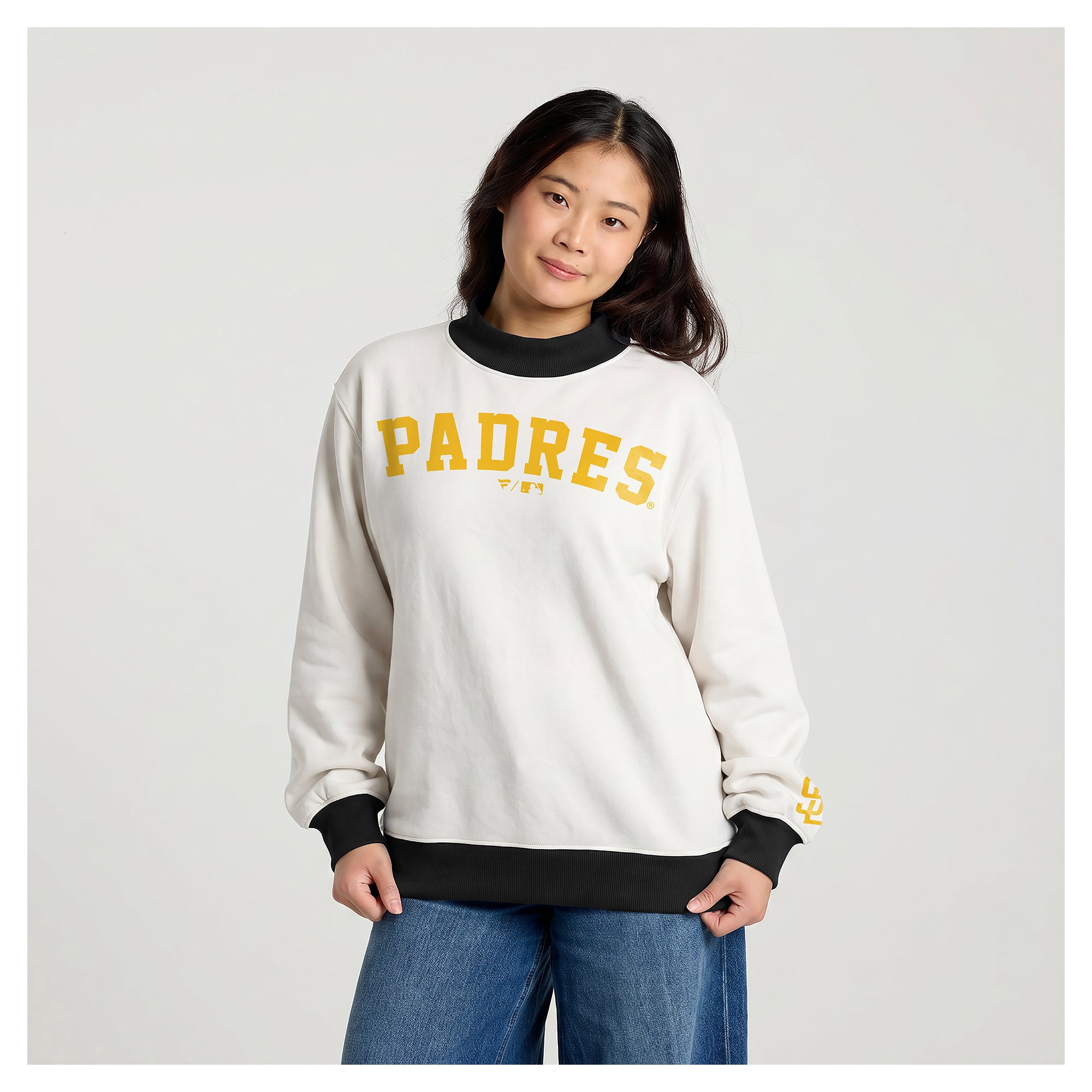 Sweat-shirt crème San Diego Padres pour femmes de Fanatics
