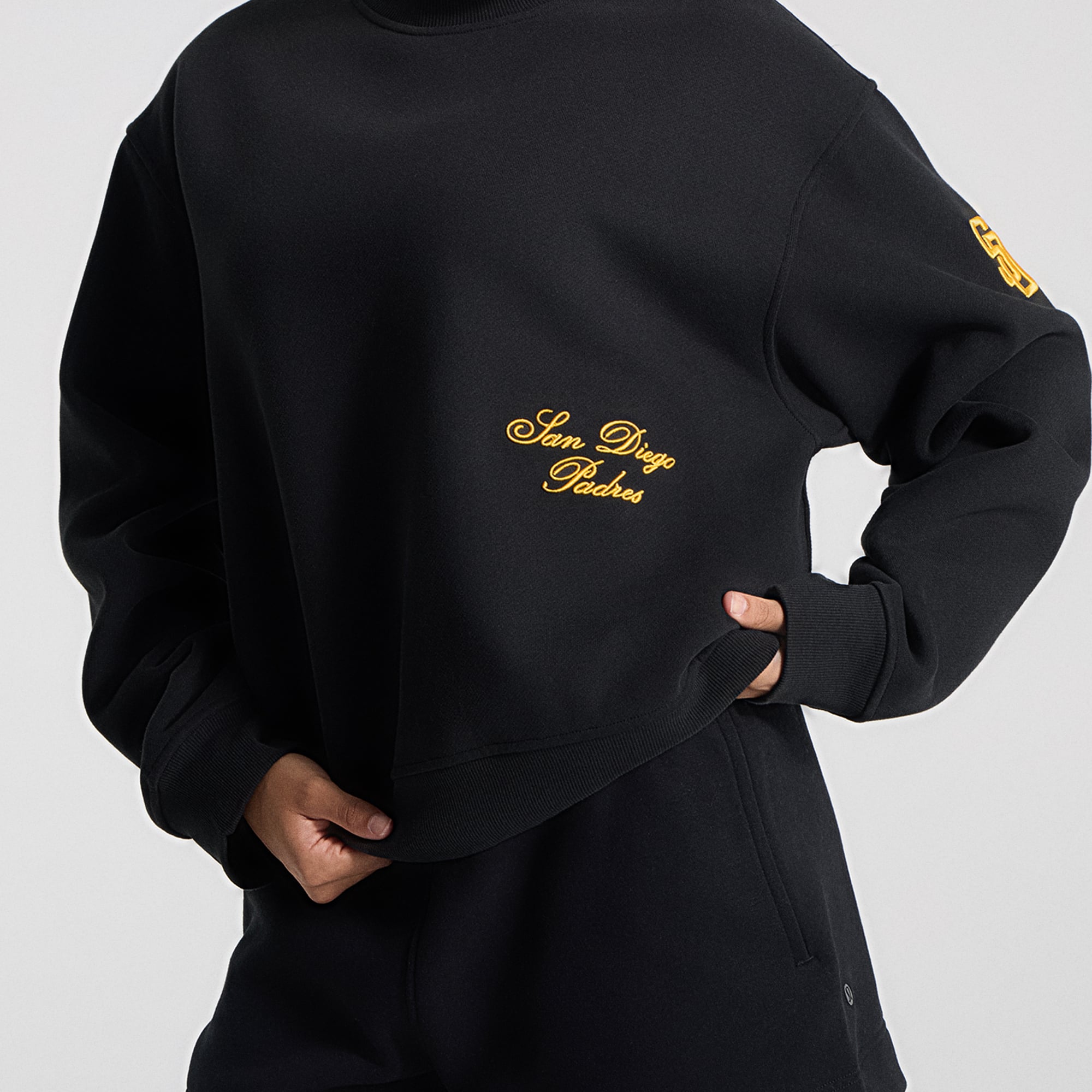 Sweat-shirt Steady State surdimensionné noir pour femme de lululemon San Diego Padres