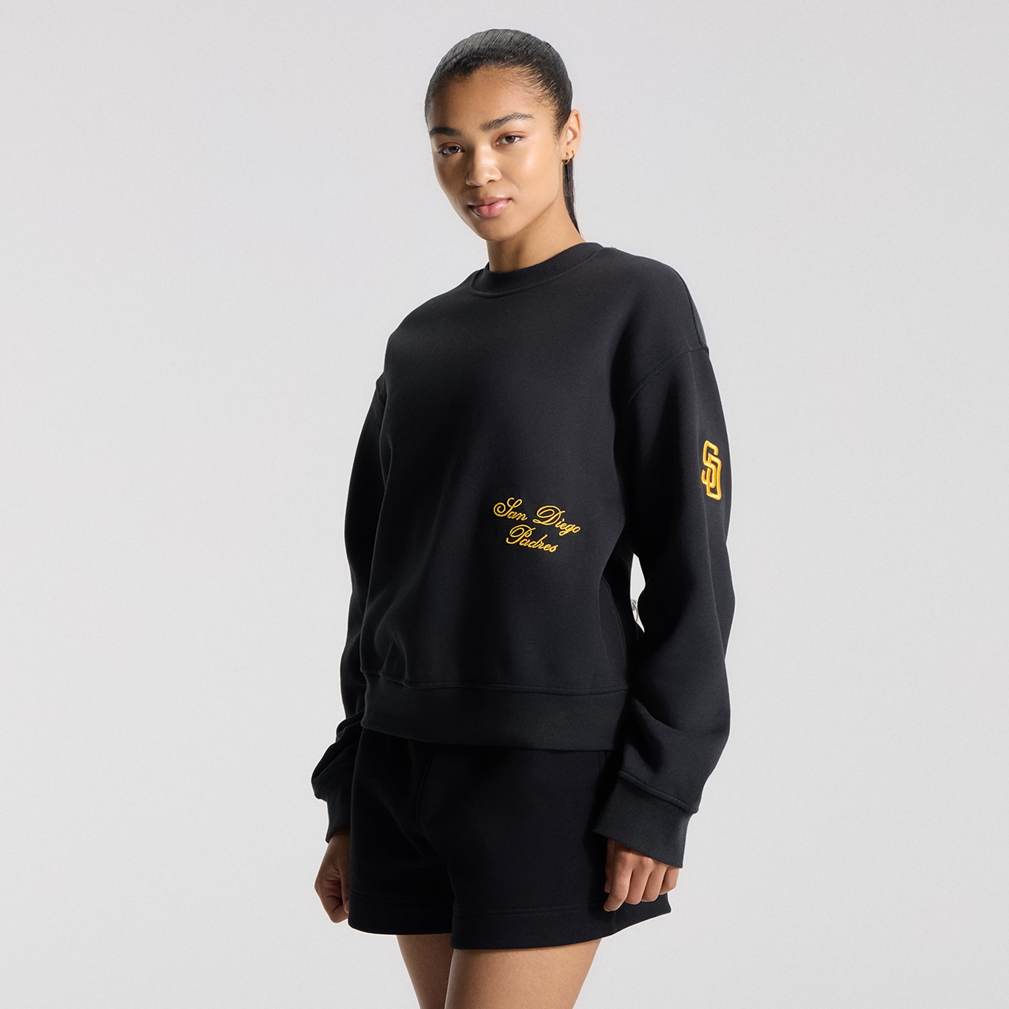 Sweat-shirt Steady State surdimensionné noir pour femme de lululemon San Diego Padres