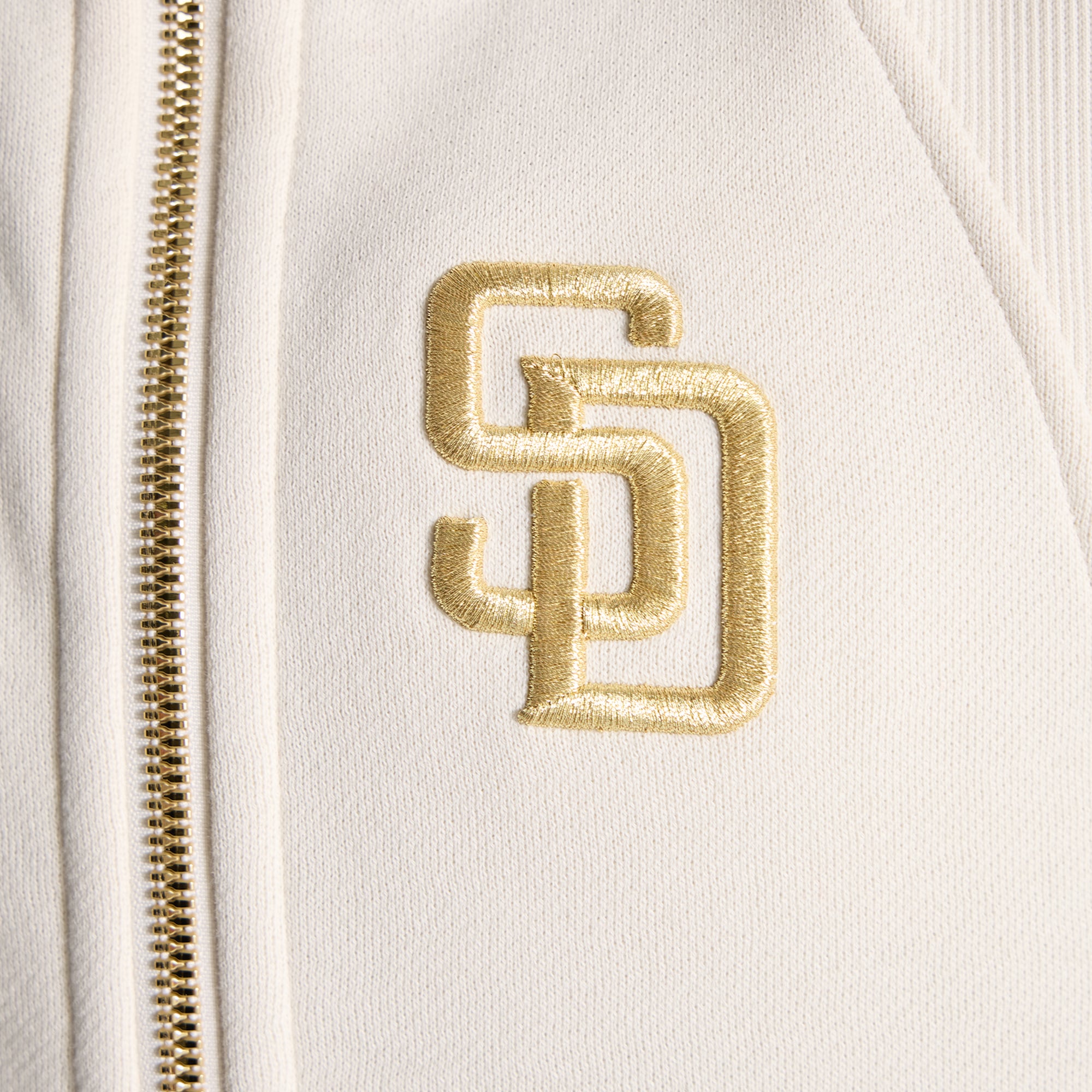 Women's lululemon Light Ivory San Diego Padres Scuba Oversized Half-Zip Hoodie