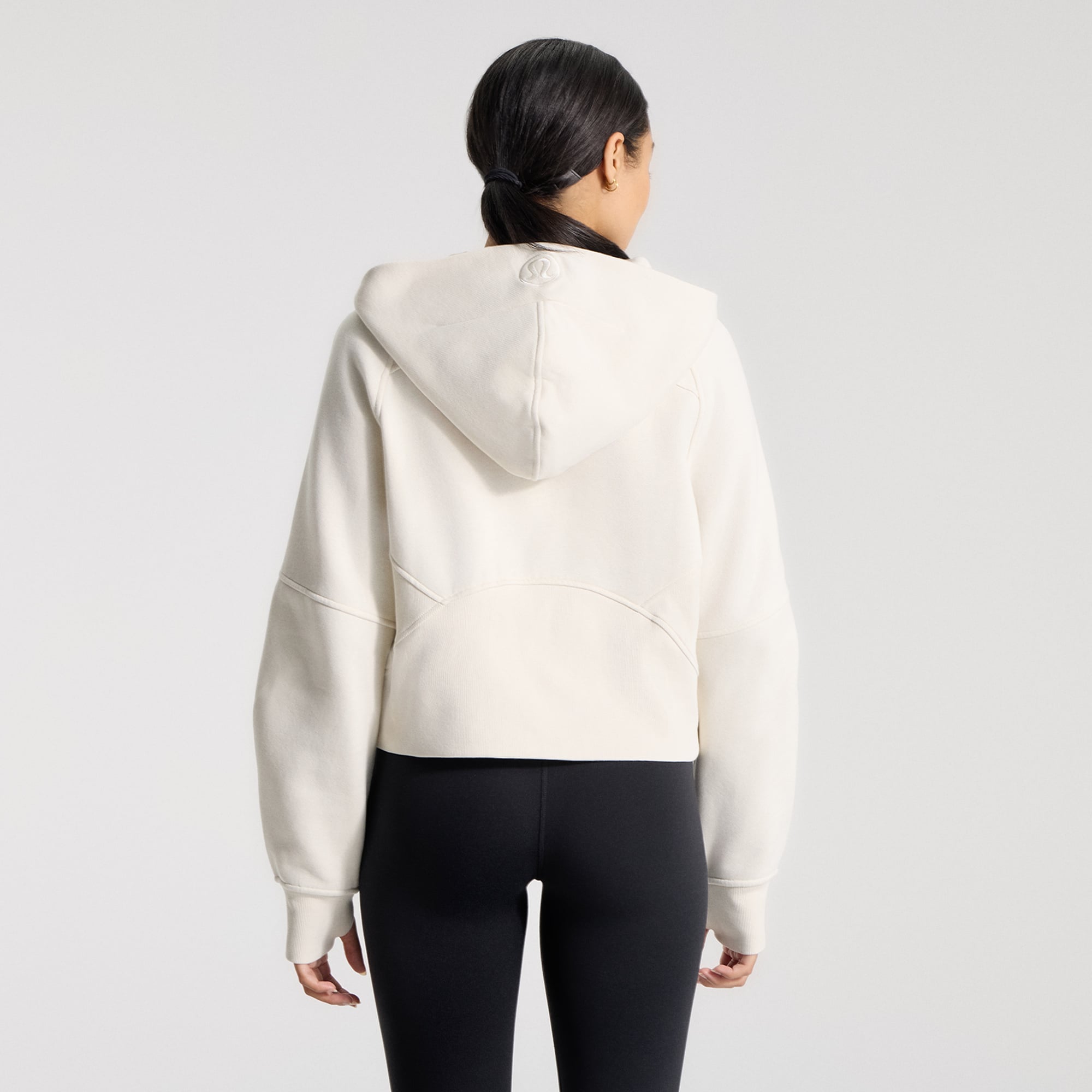 Women's lululemon Light Ivory San Diego Padres Scuba Oversized Half-Zip Hoodie