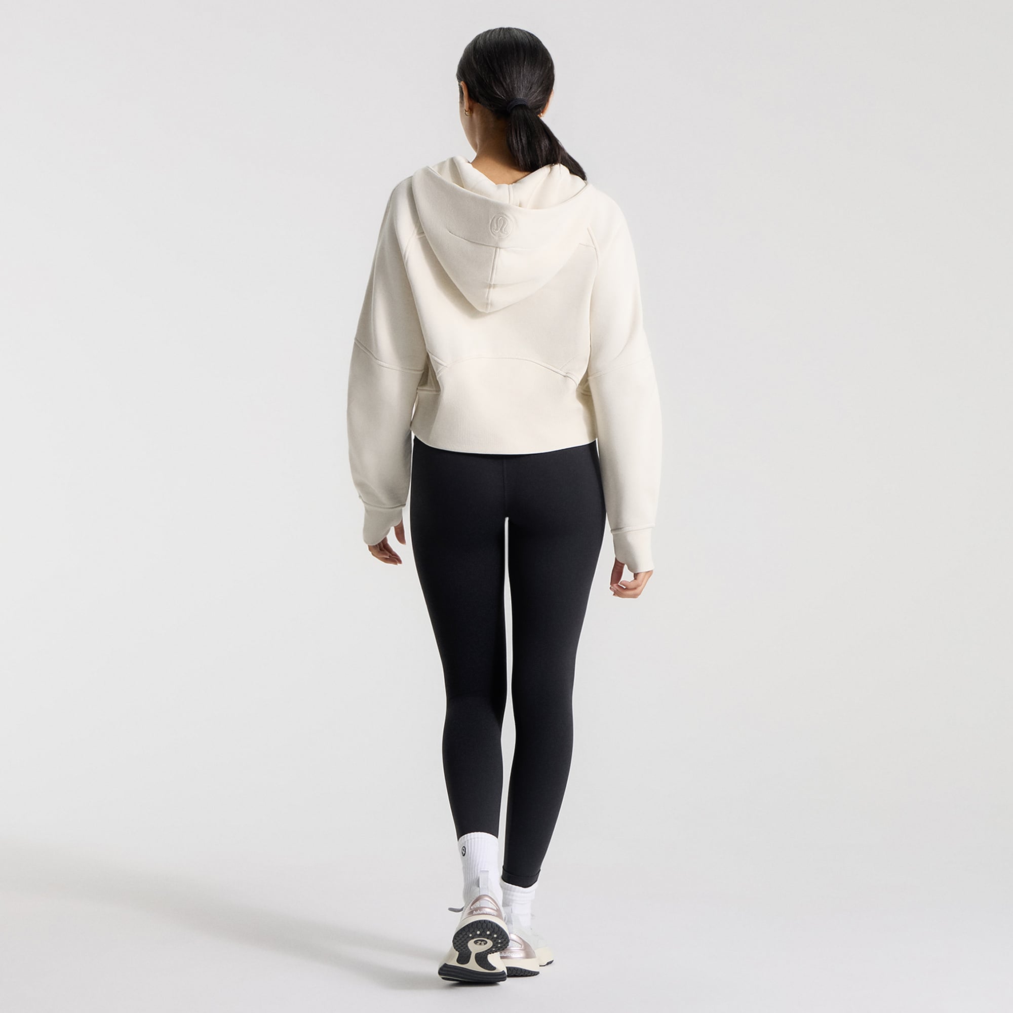 Women's lululemon Light Ivory San Diego Padres Scuba Oversized Half-Zip Hoodie