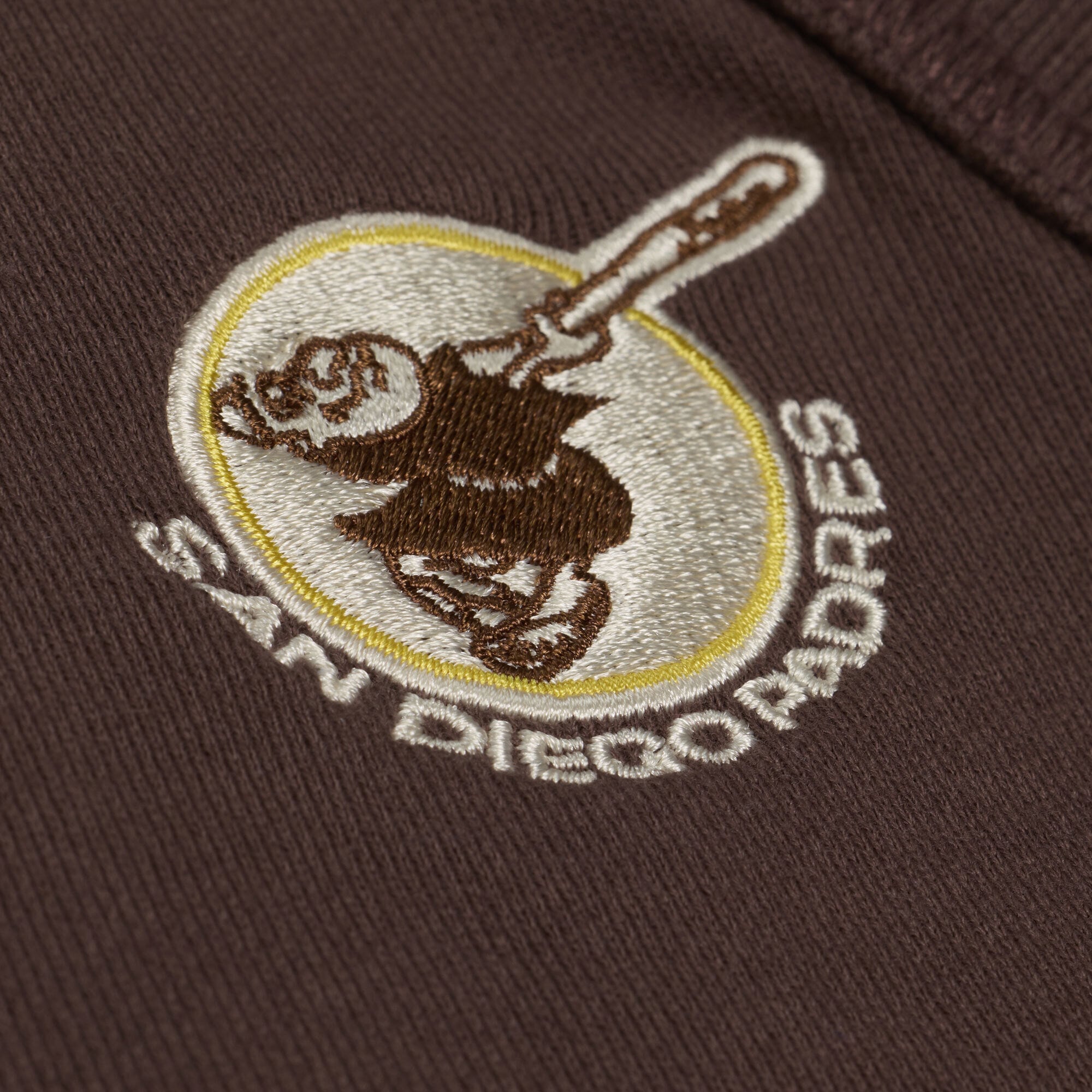Women's Mitchell & Ness Brown San Diego Padres Cooperstown Collection Retro Roots Pullover Hoodie