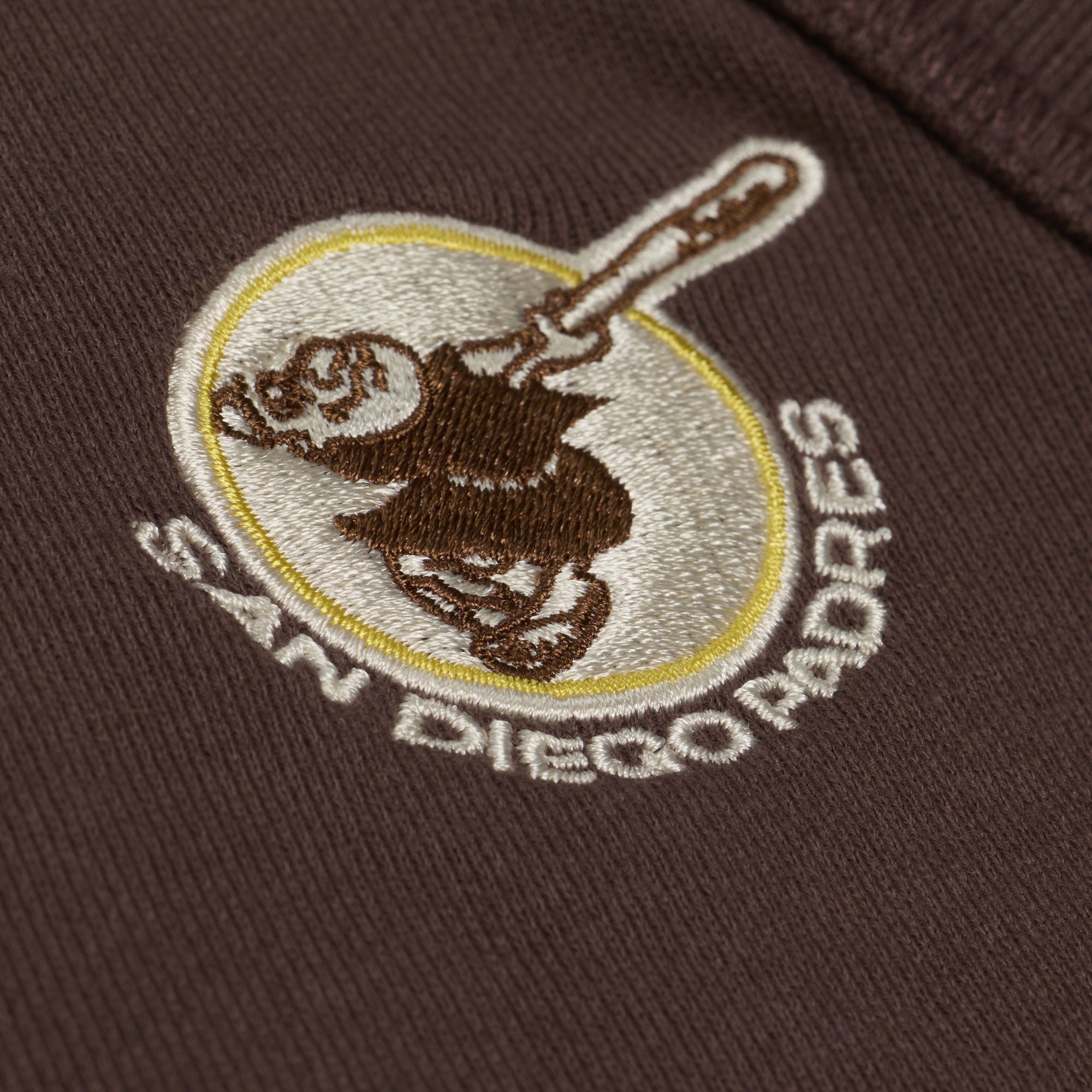 Women's Mitchell & Ness Brown San Diego Padres Cooperstown Collection Retro Roots Pullover Hoodie