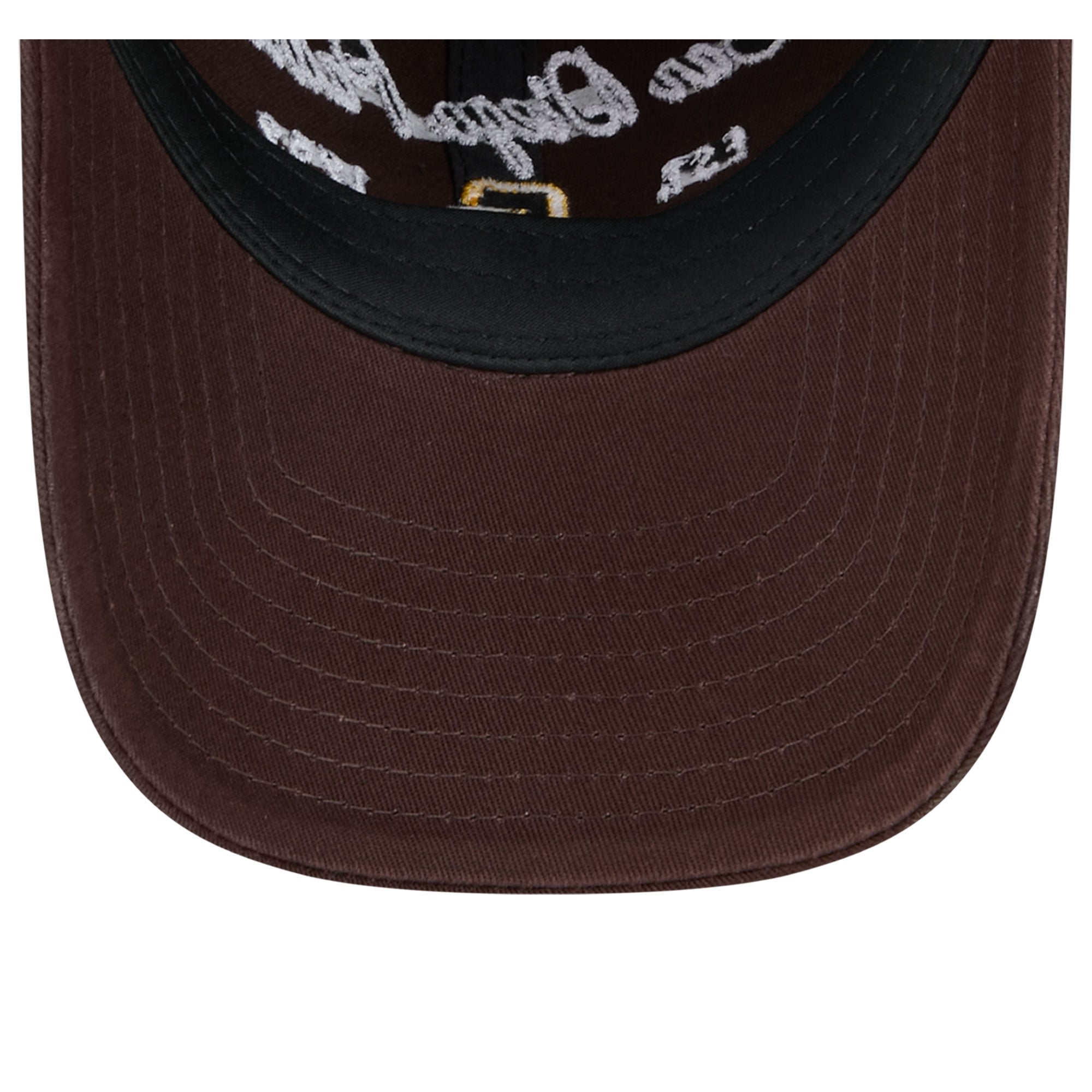 Casquette New Era marron pour femme, logo San Diego Padres, style classique décontracté et ajustable