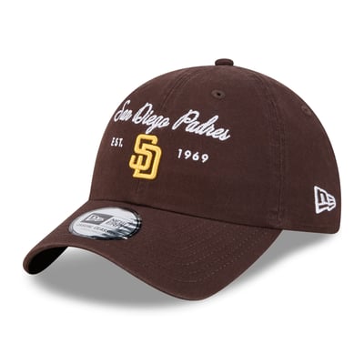  San Diego Padres New Era Women's Script Casual Classic Adjustable Hat - Brown