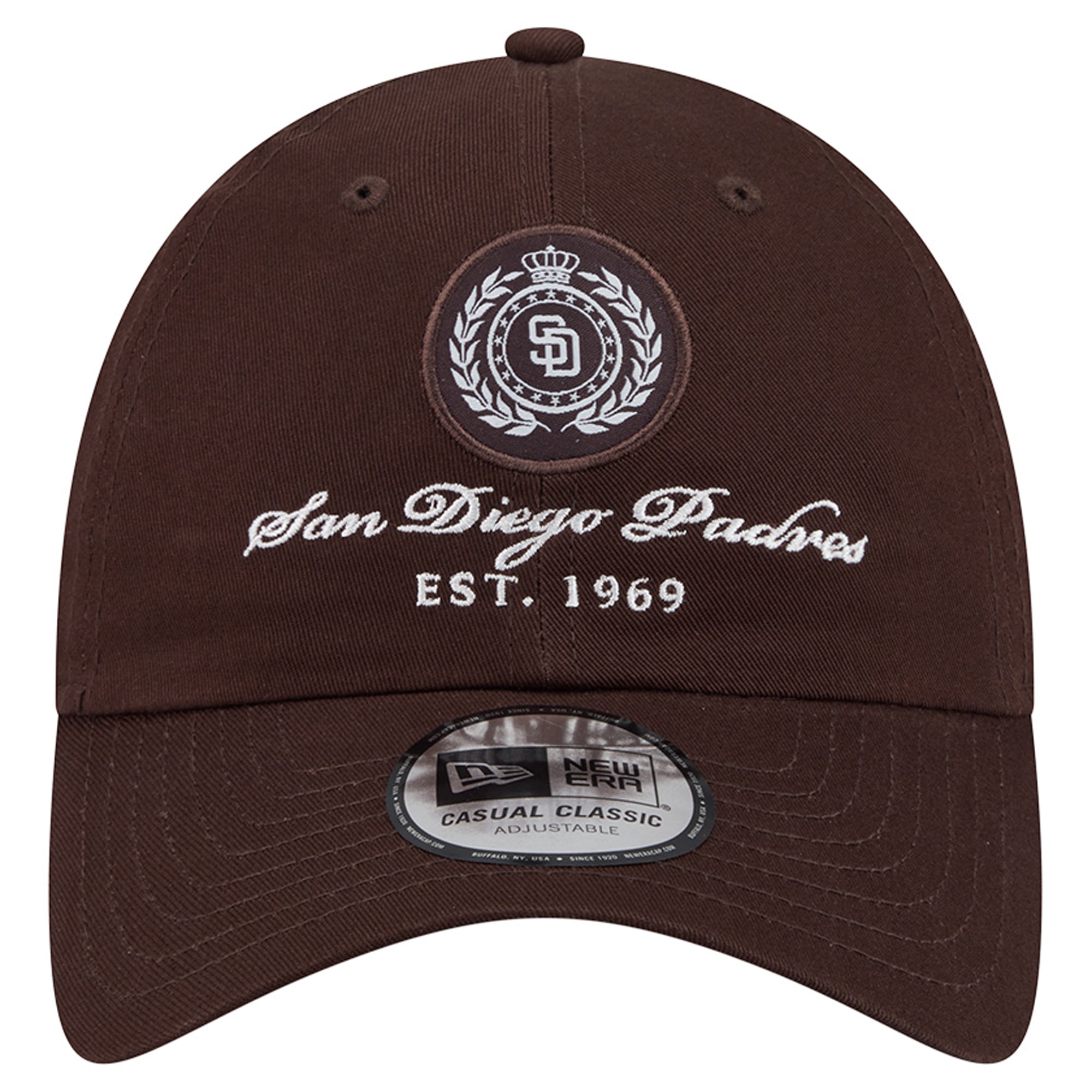 Women's New Era Brown San Diego Padres Script Patch Casual Classic Adjustable Hat