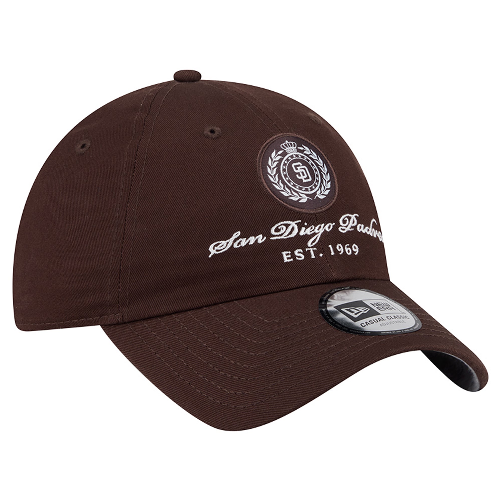 Women's New Era Brown San Diego Padres Script Patch Casual Classic Adjustable Hat