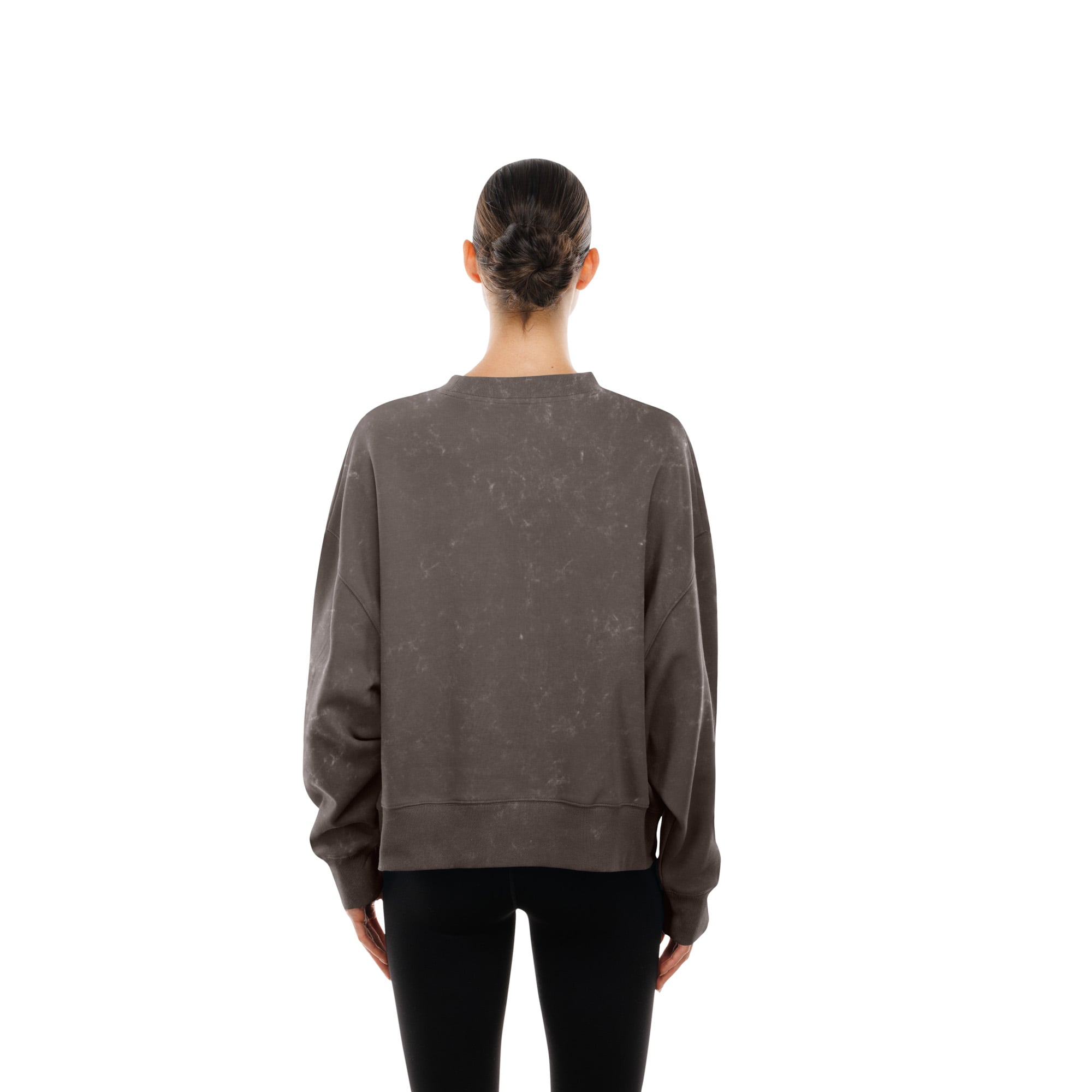 Sweat-shirt New Era marron pour femme, style rétro San Diego Padres, coupe carrée, délavé à l'huile minérale