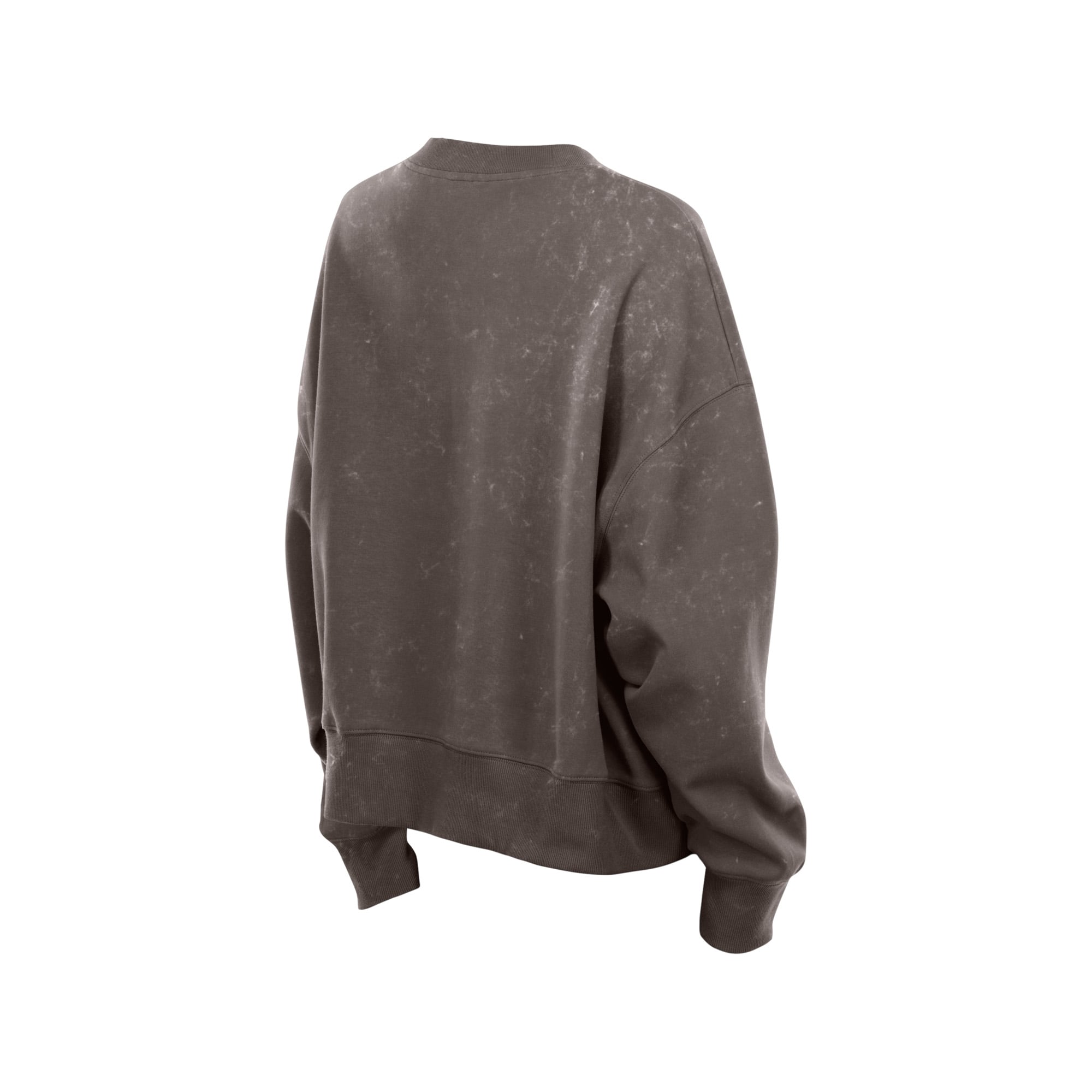 Sweat-shirt New Era marron pour femme, style rétro San Diego Padres, coupe carrée, délavé à l'huile minérale