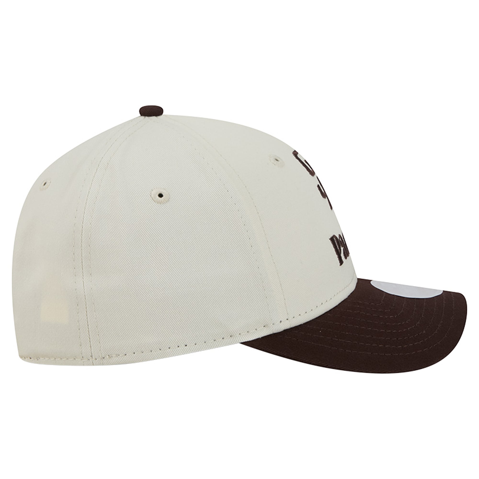 Casquette ajustable New Era crème/marron San Diego Padres Primary 9FORTY M-Crown pour femme