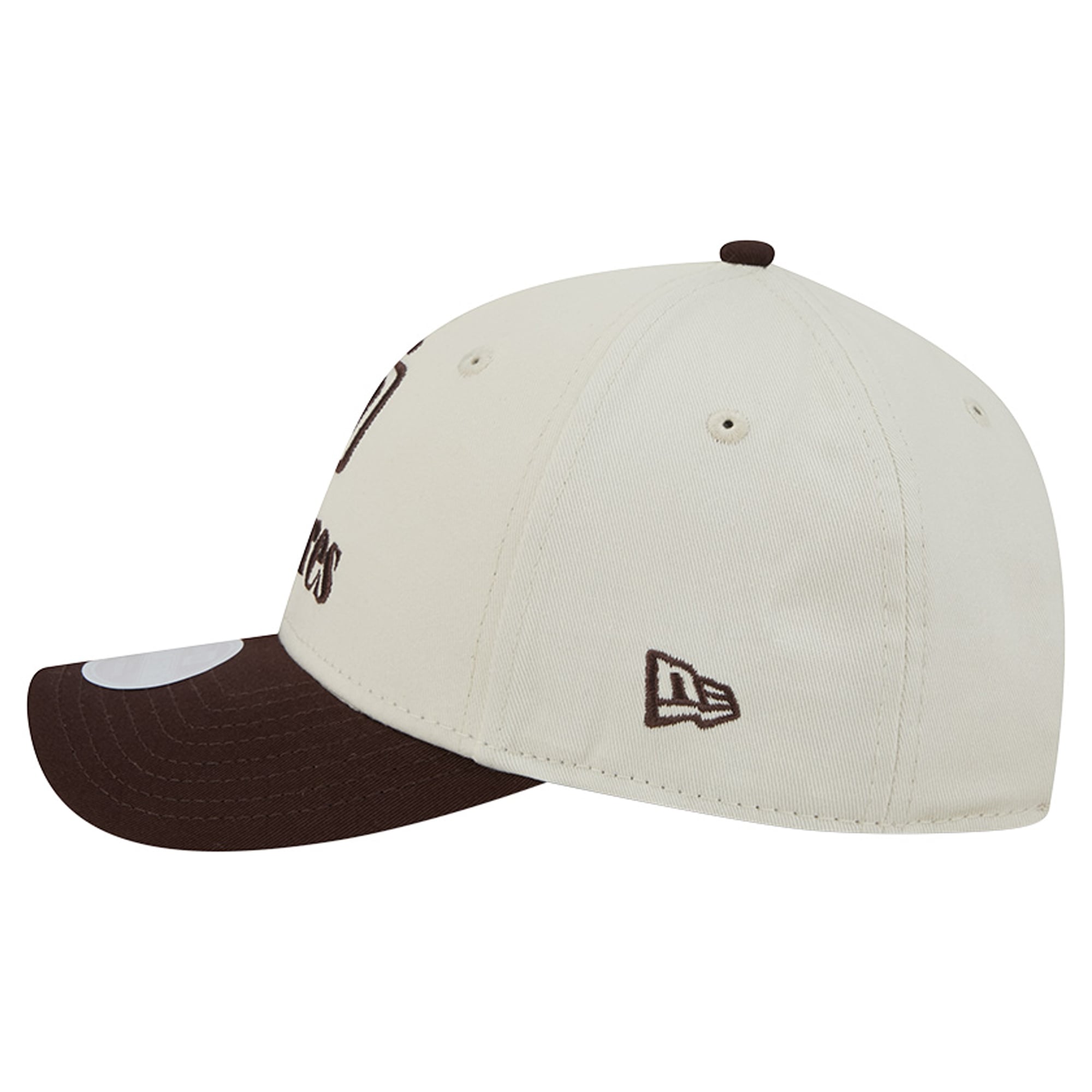 Casquette ajustable New Era crème/marron San Diego Padres Primary 9FORTY M-Crown pour femme