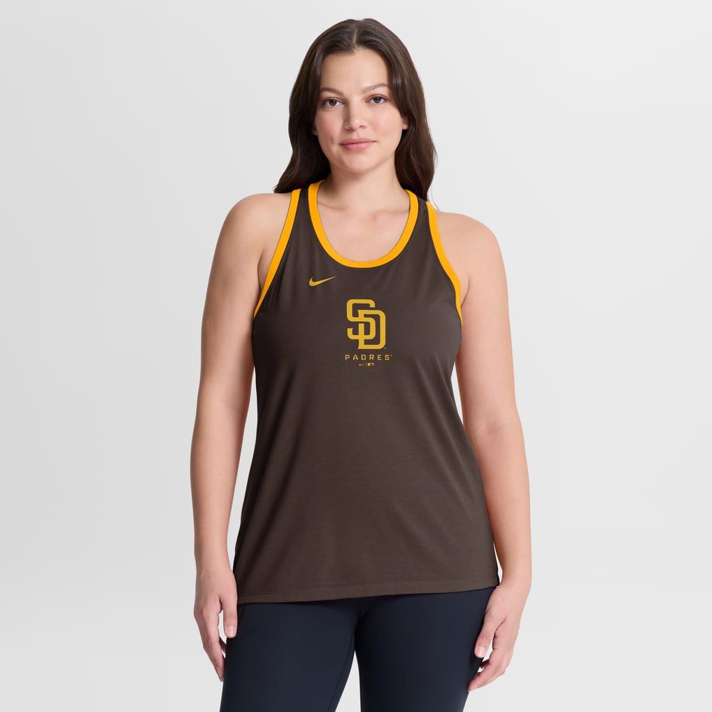ウィメンズ Nike ブラウン サンディエゴ・パドレス Tri-Blend Dri-FIT 