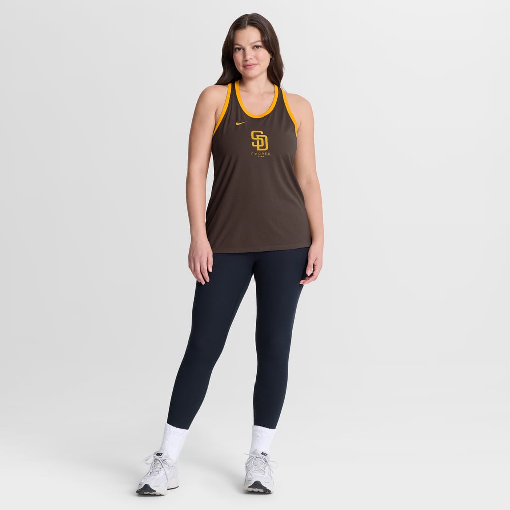 ウィメンズ Nike ブラウン サンディエゴ・パドレス Tri-Blend Dri-FIT 