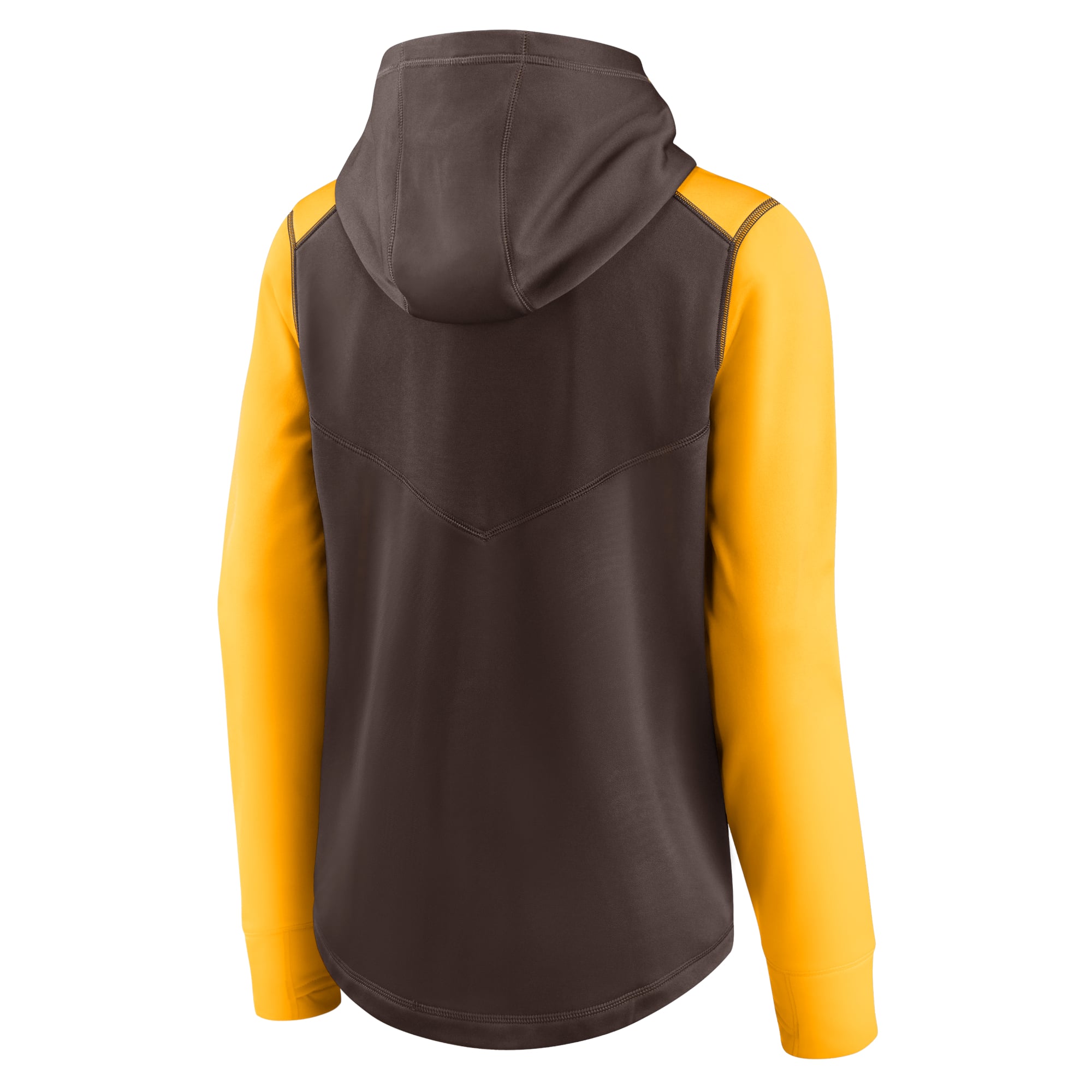 Sweat à capuche zippé Nike marron/or San Diego Padres Authentic Collection pour femme